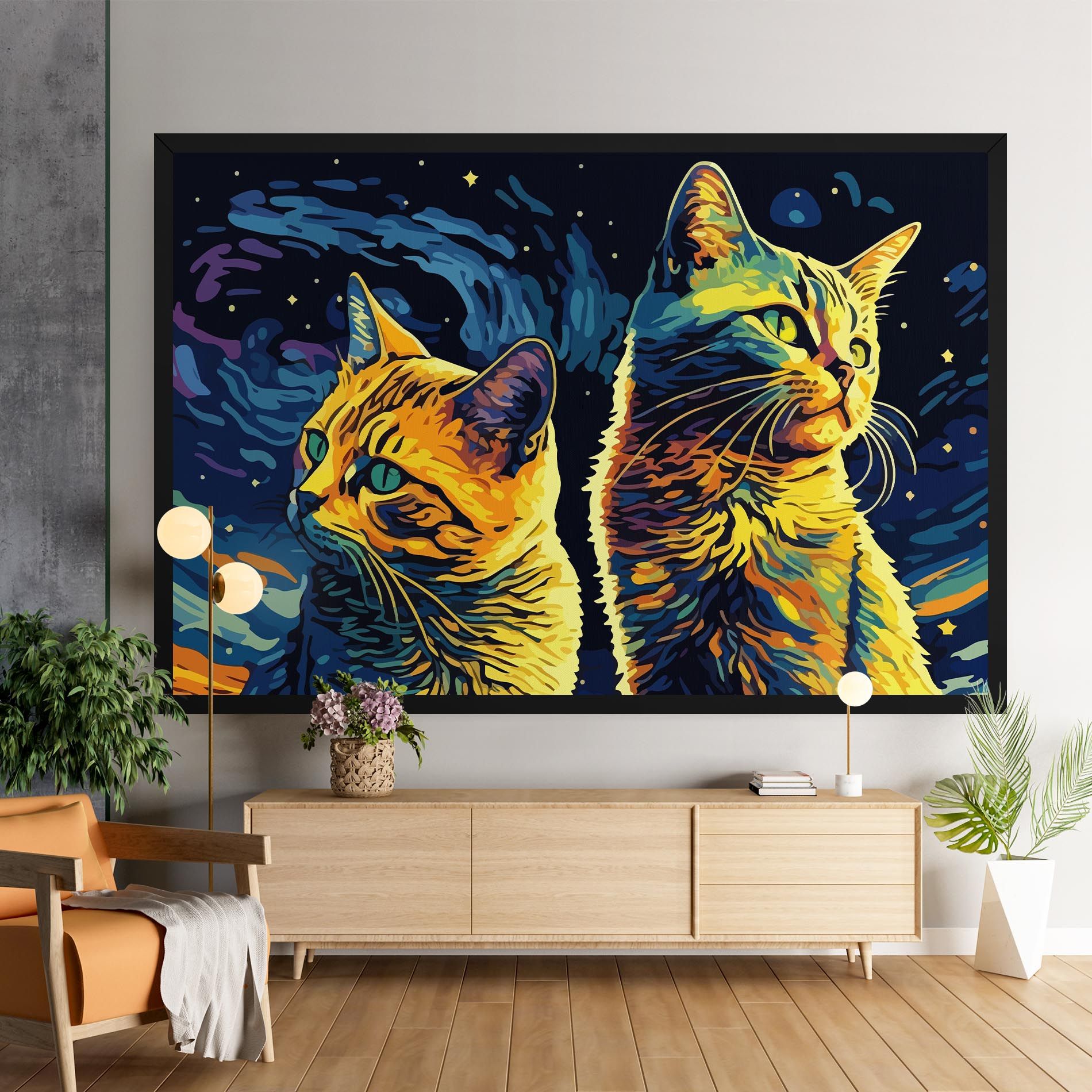 Cat Painting mockup 9