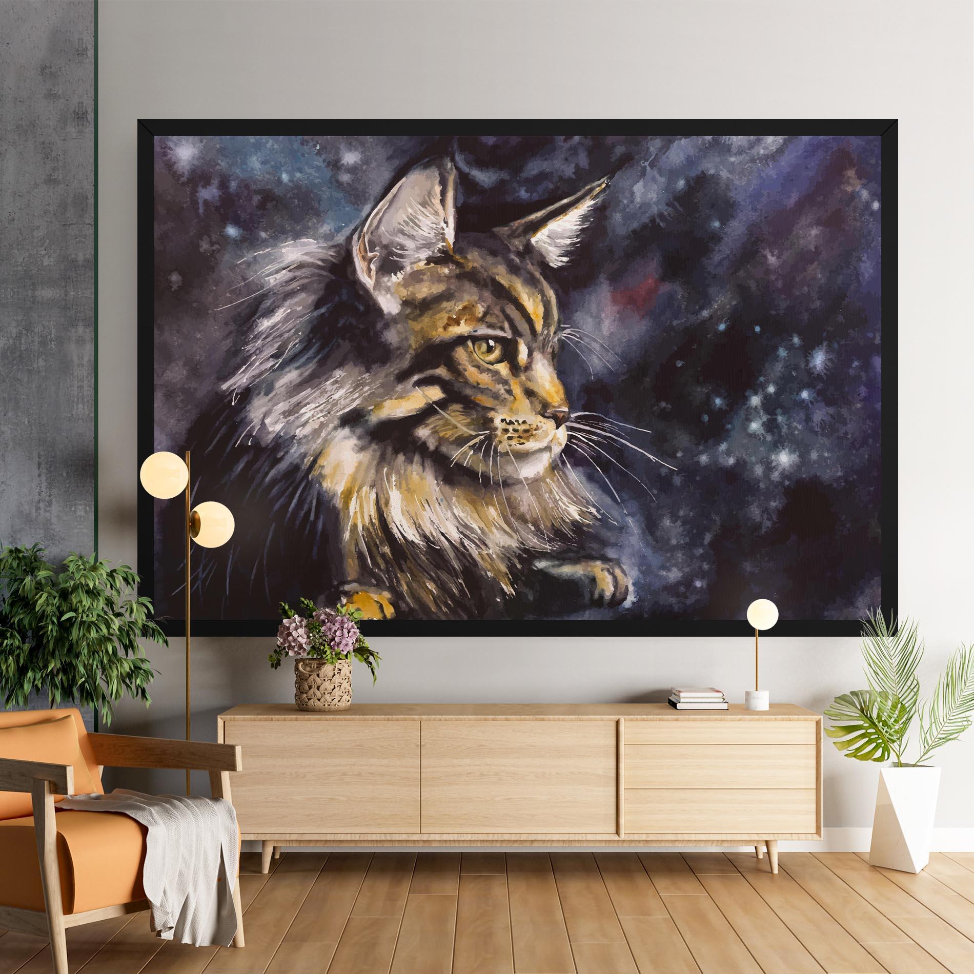 Tablou Canvas Cat Watercolor Art mockup 9