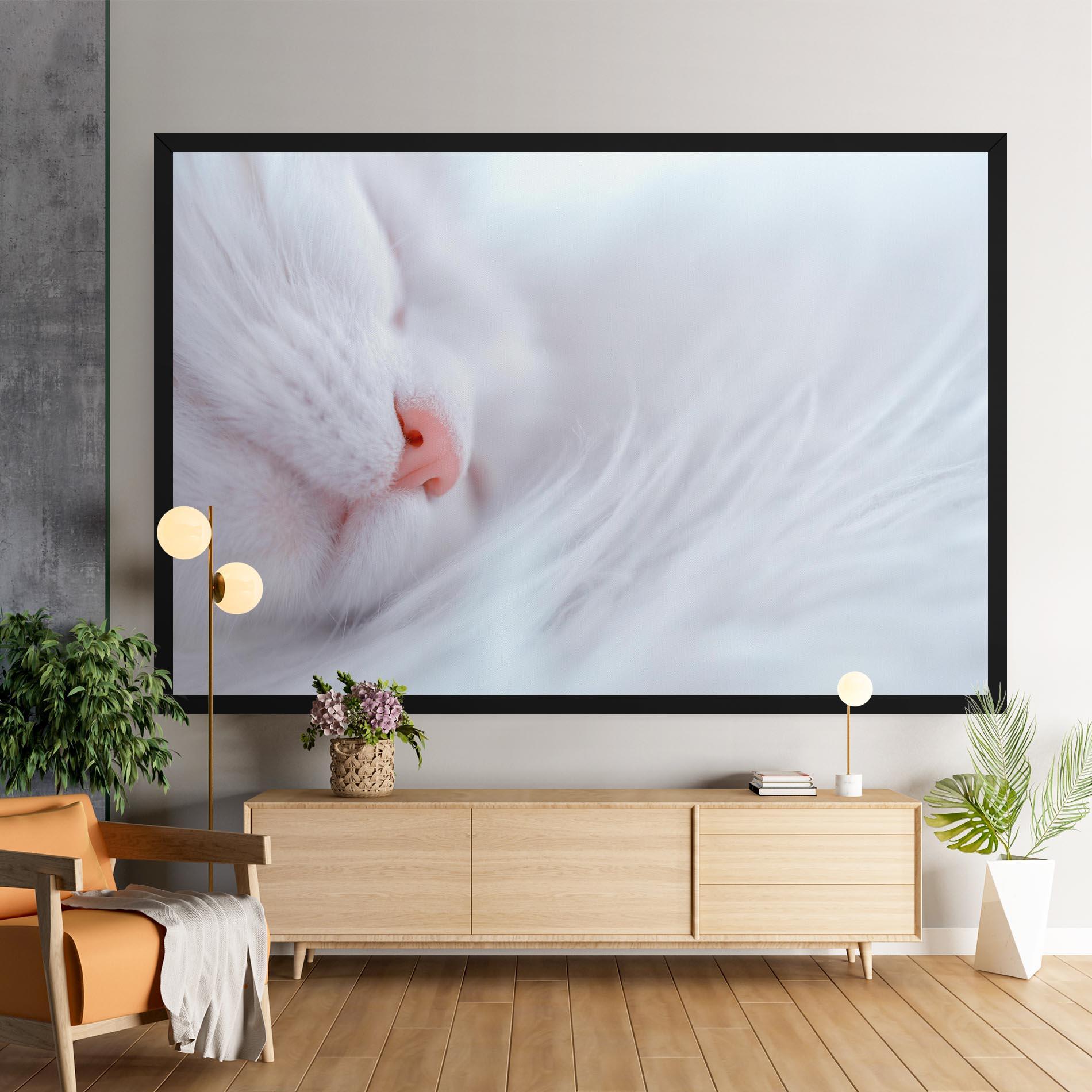 Tablou Canvas Dreamy White Cat mockup 9