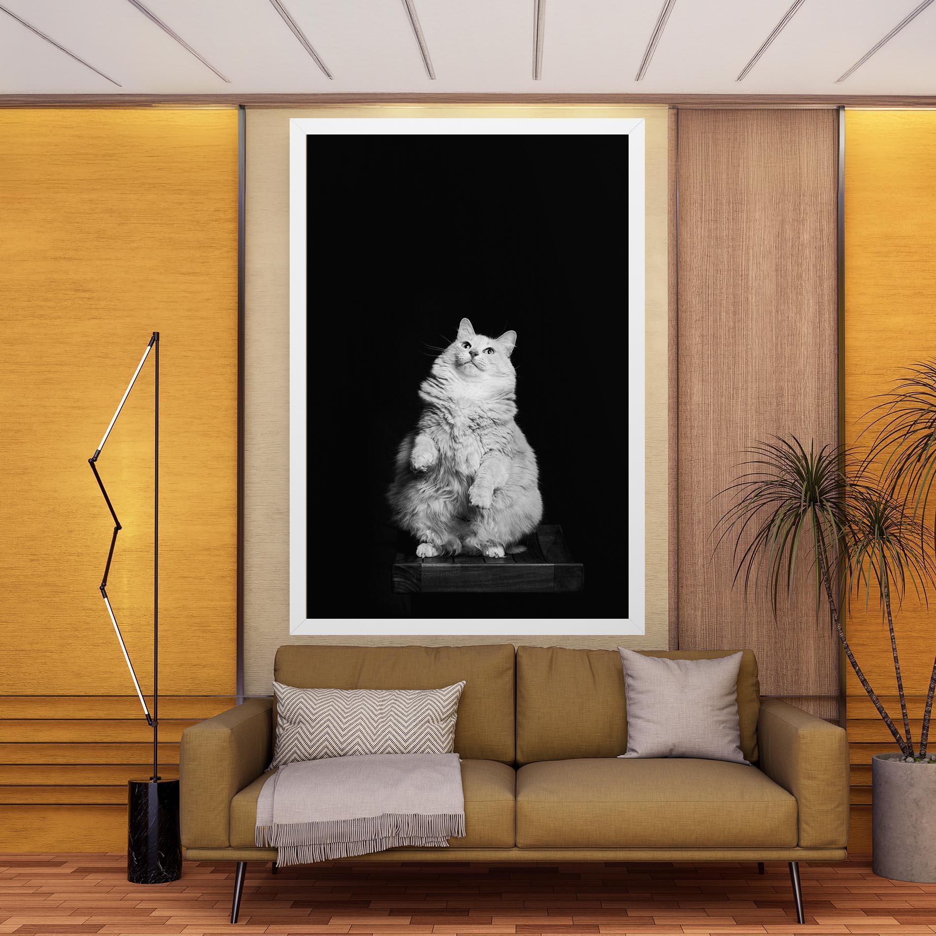 Tablou Canvas Big Fluffy Cat mockup 9