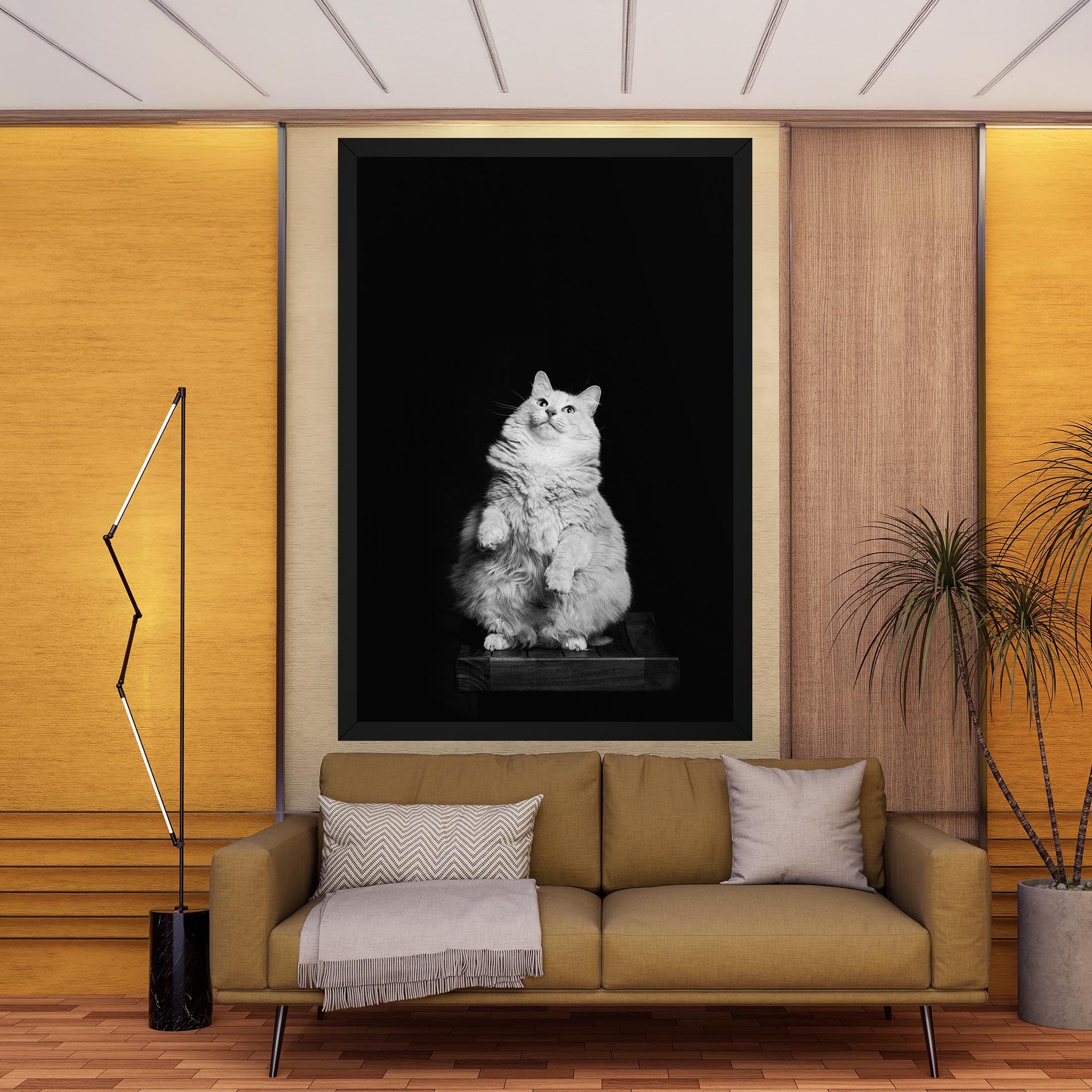 Big Fluffy Cat mockup 9