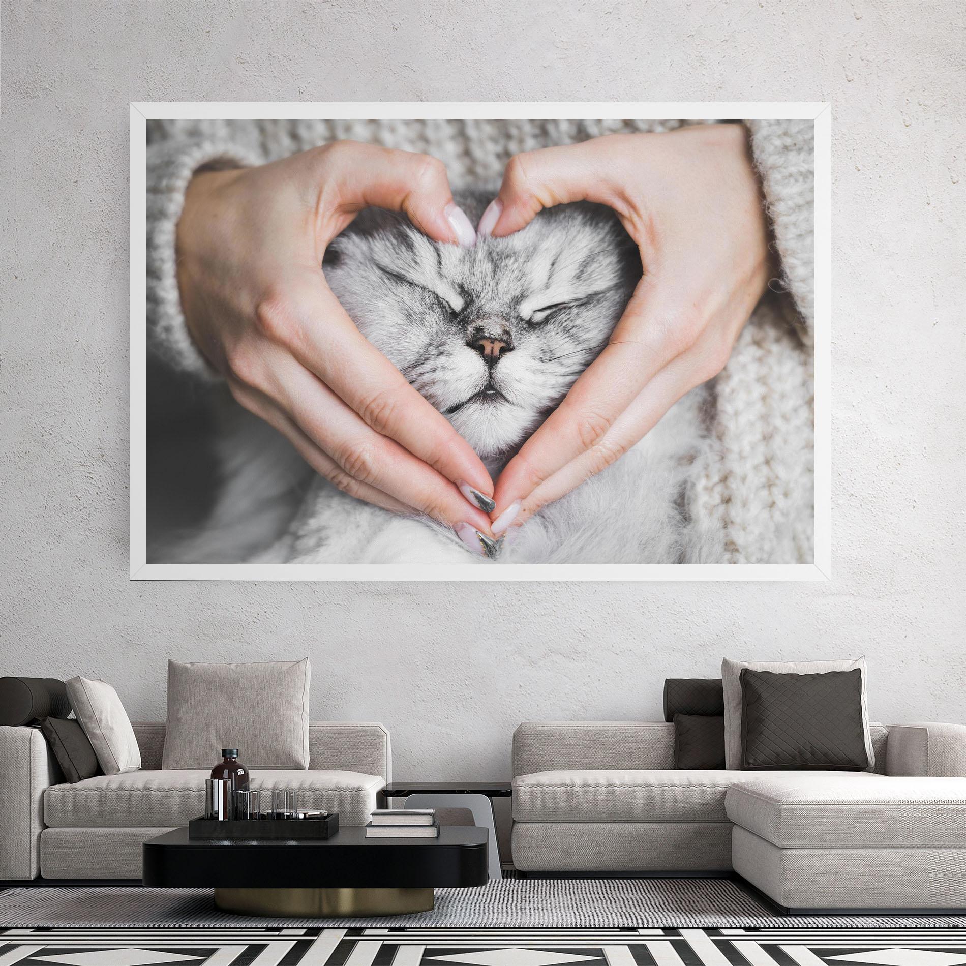 Tablou Canvas Lovely Cat mockup 2