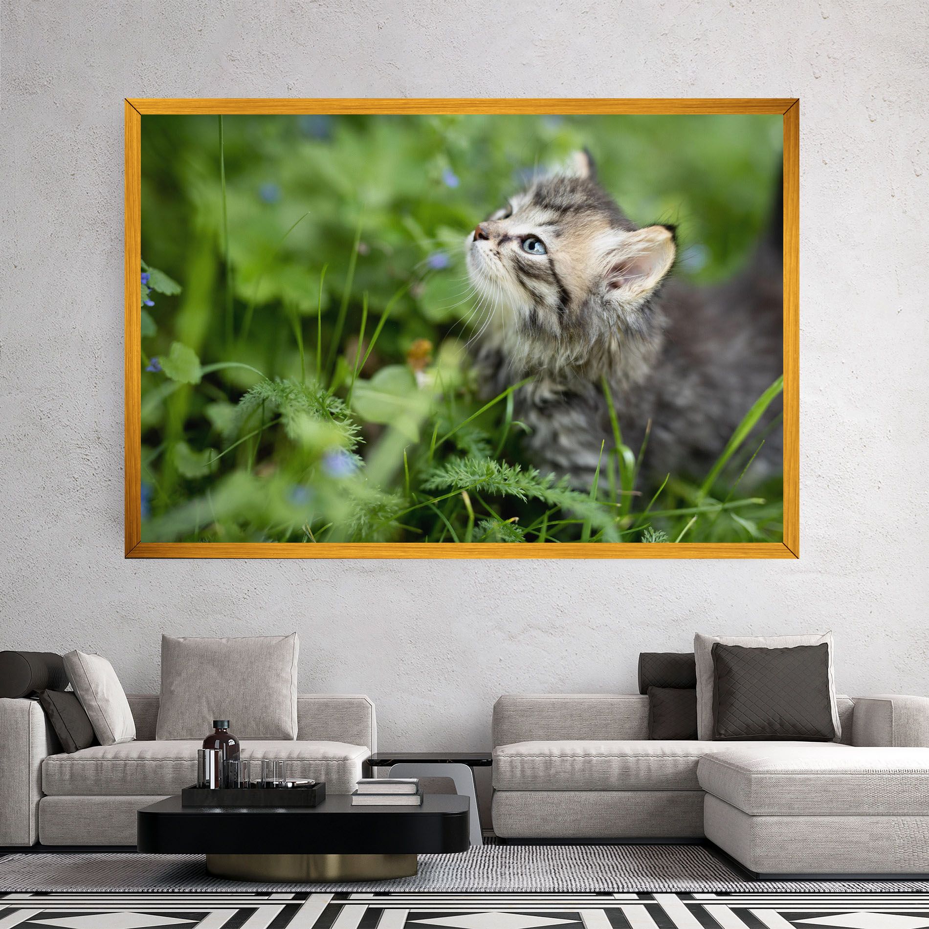 Brown Baby Cat mockup 2