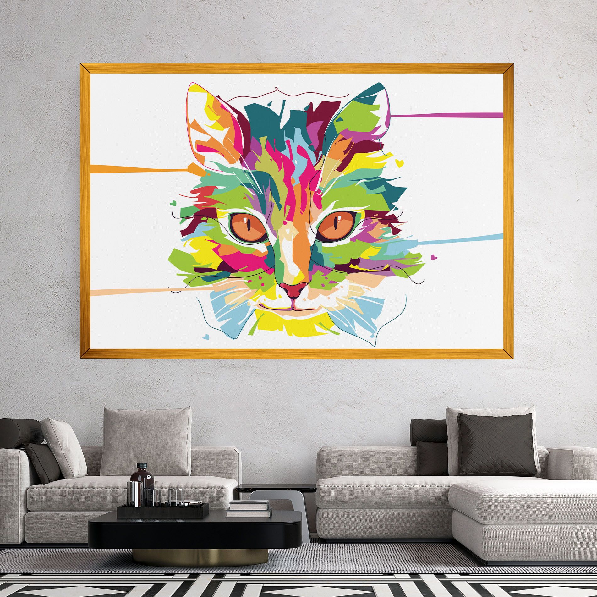 Cat Art Close Up mockup 2