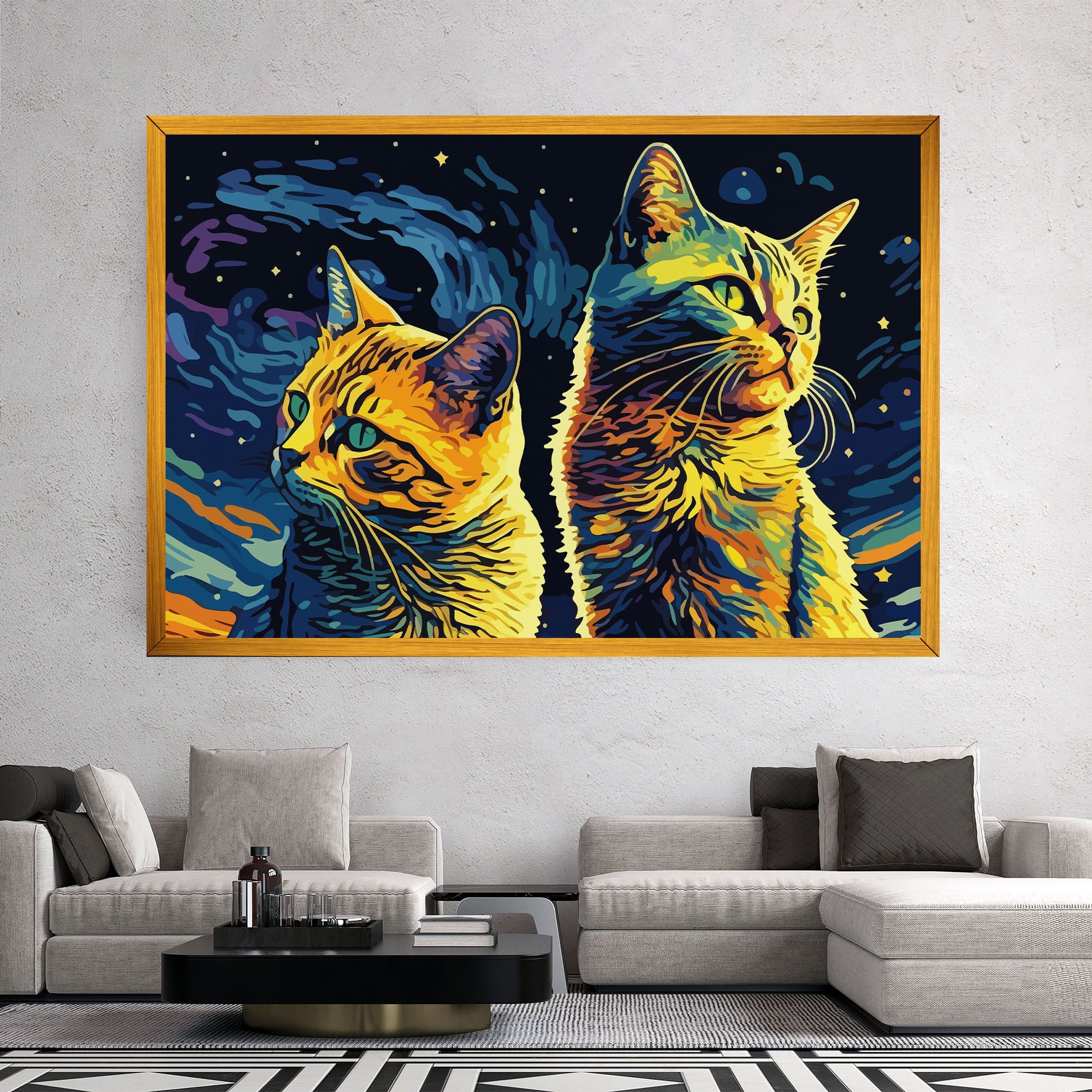 Cat Painting mockup 2