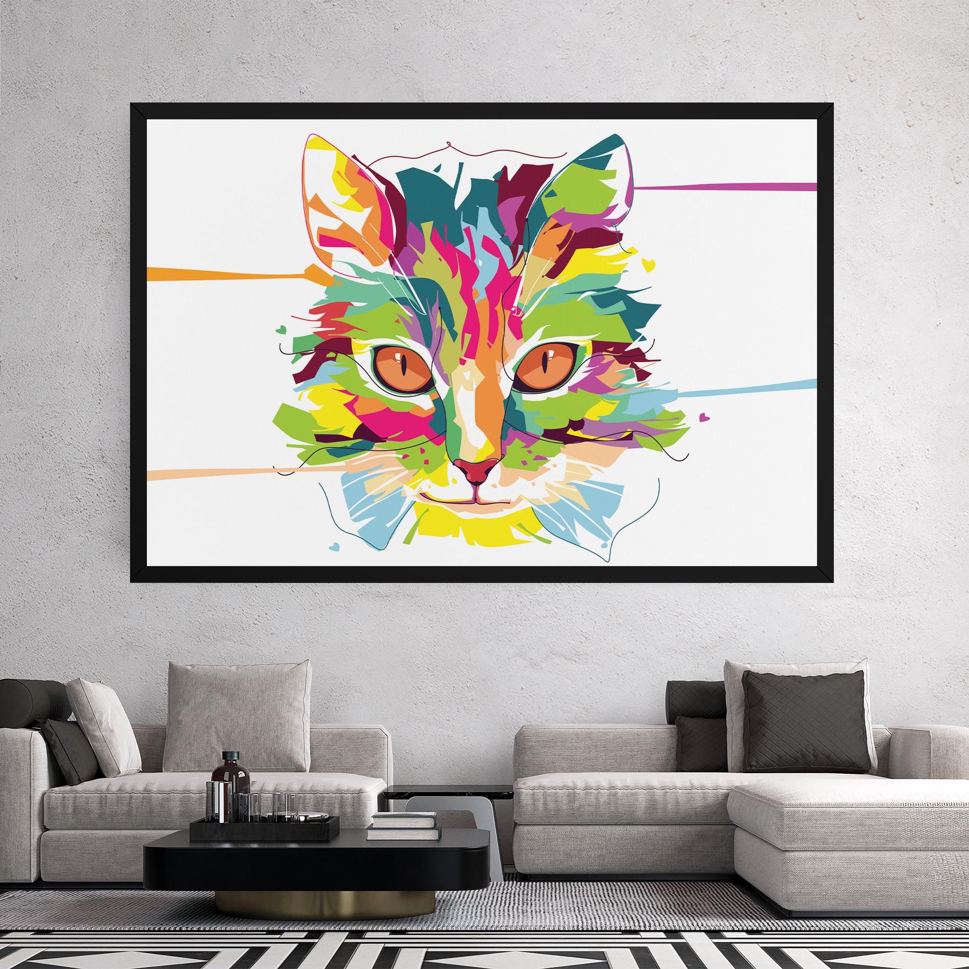 Cat Art Close Up mockup 2