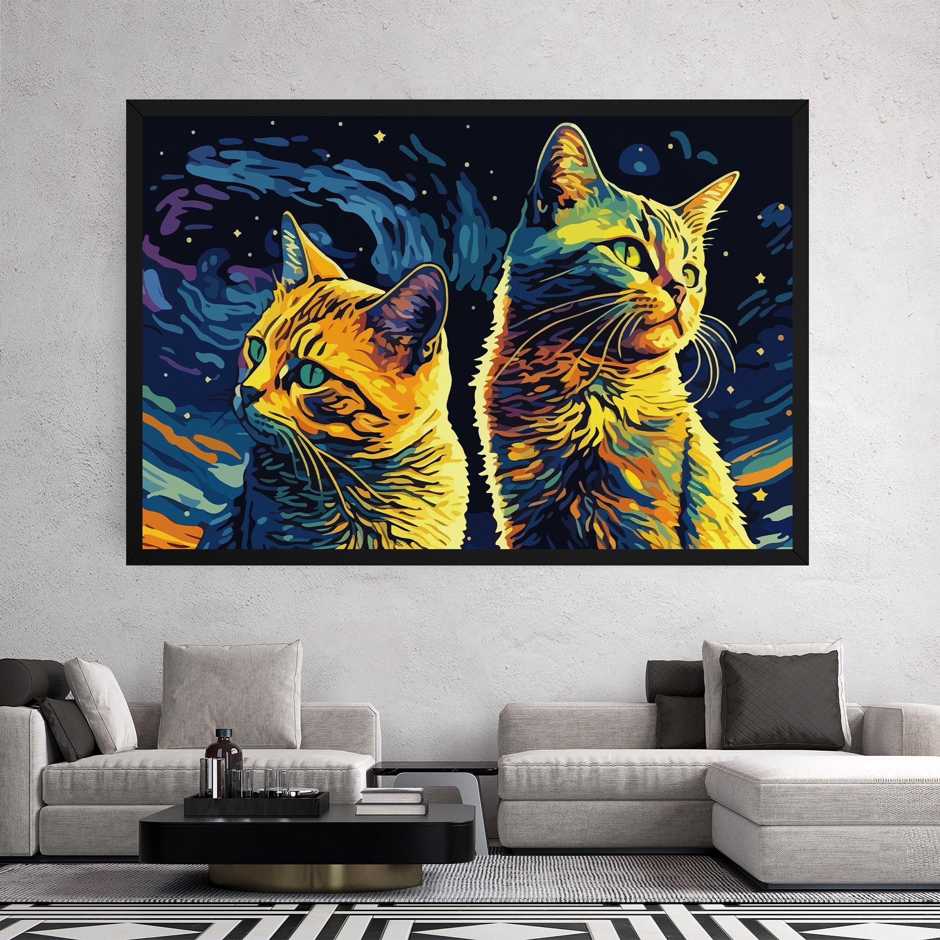 Cat Painting mockup 2