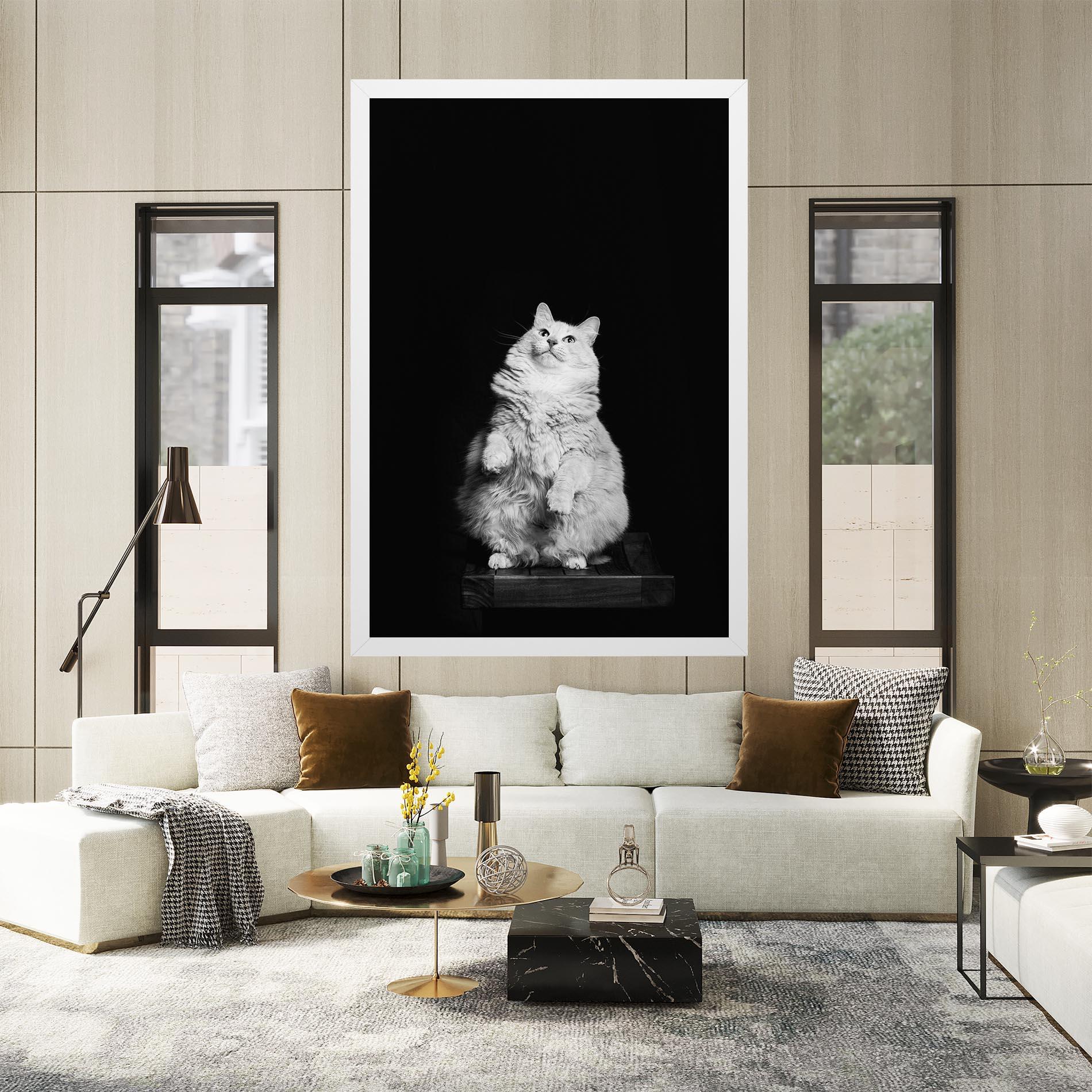 Tablou Canvas Big Fluffy Cat mockup 2