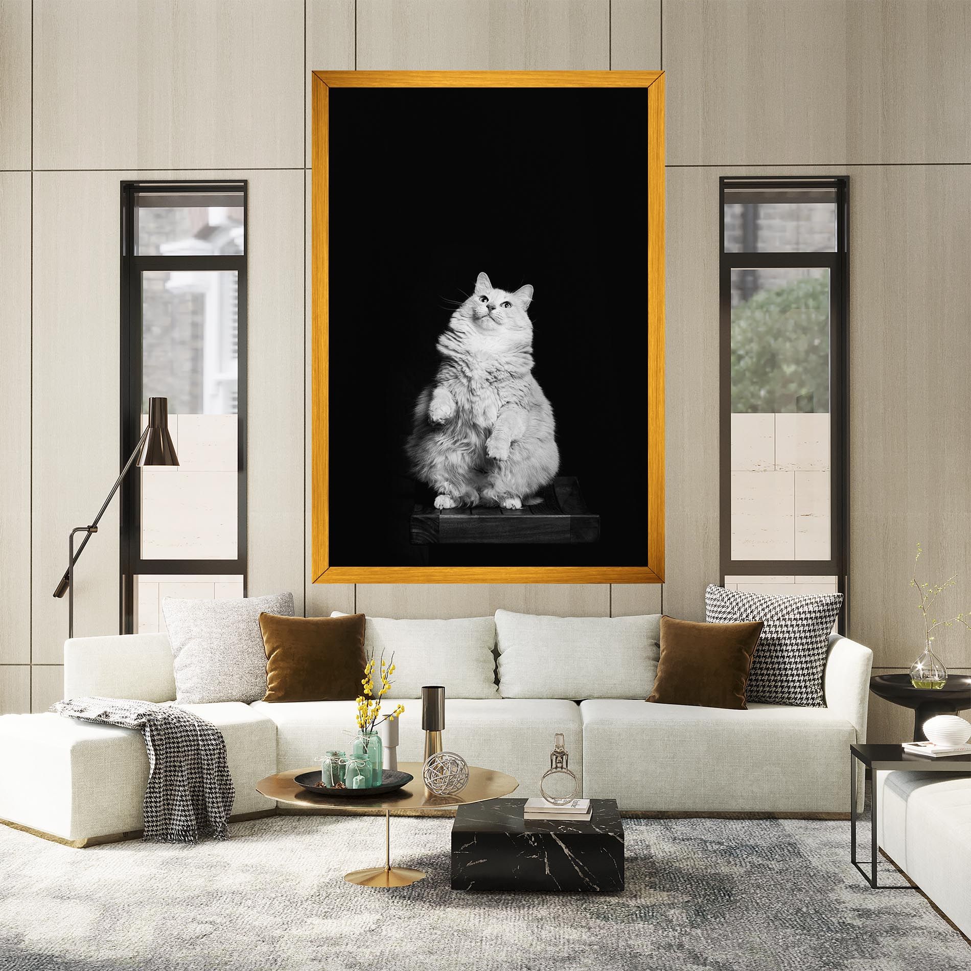 Big Fluffy Cat mockup 2