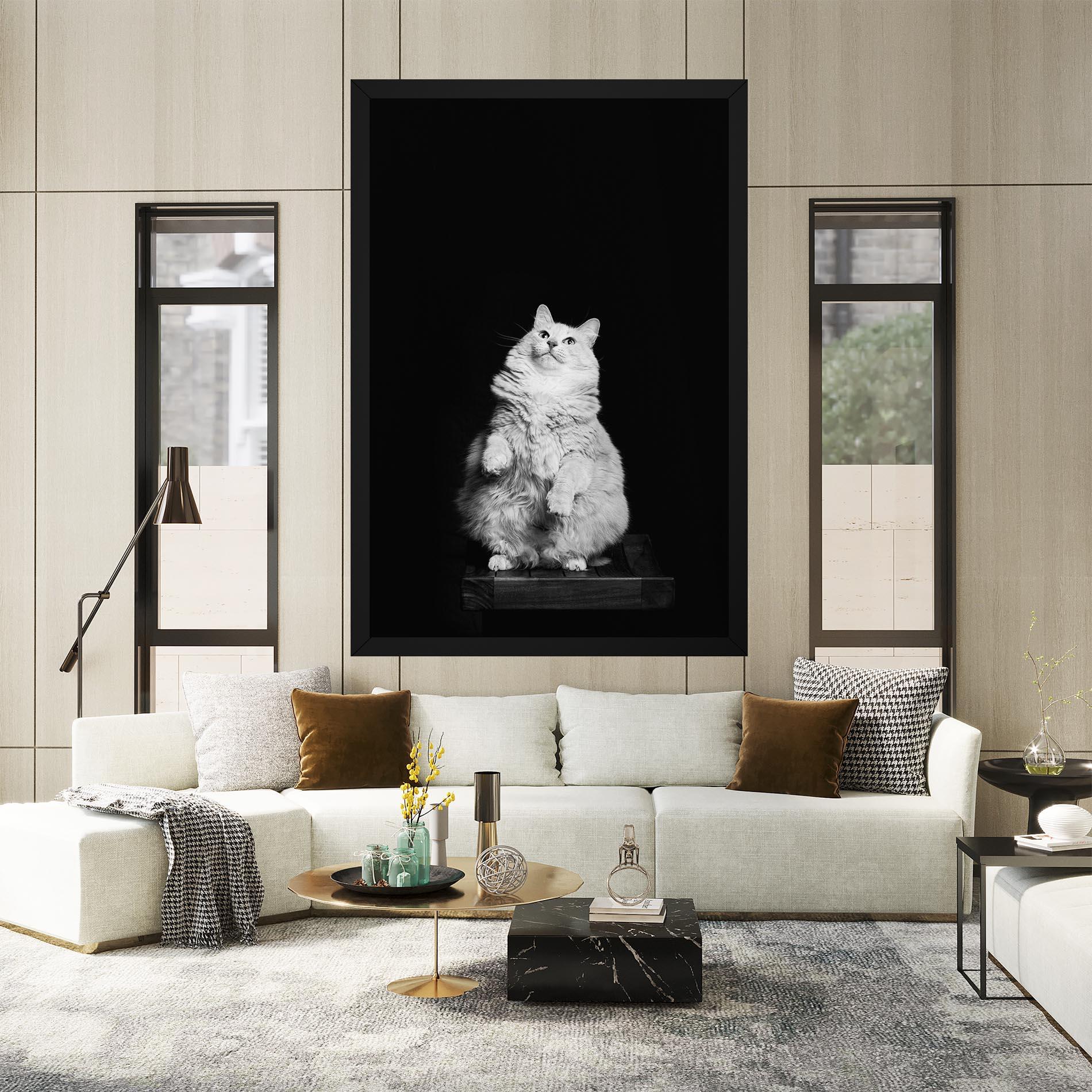 Tablou Canvas Big Fluffy Cat mockup 2