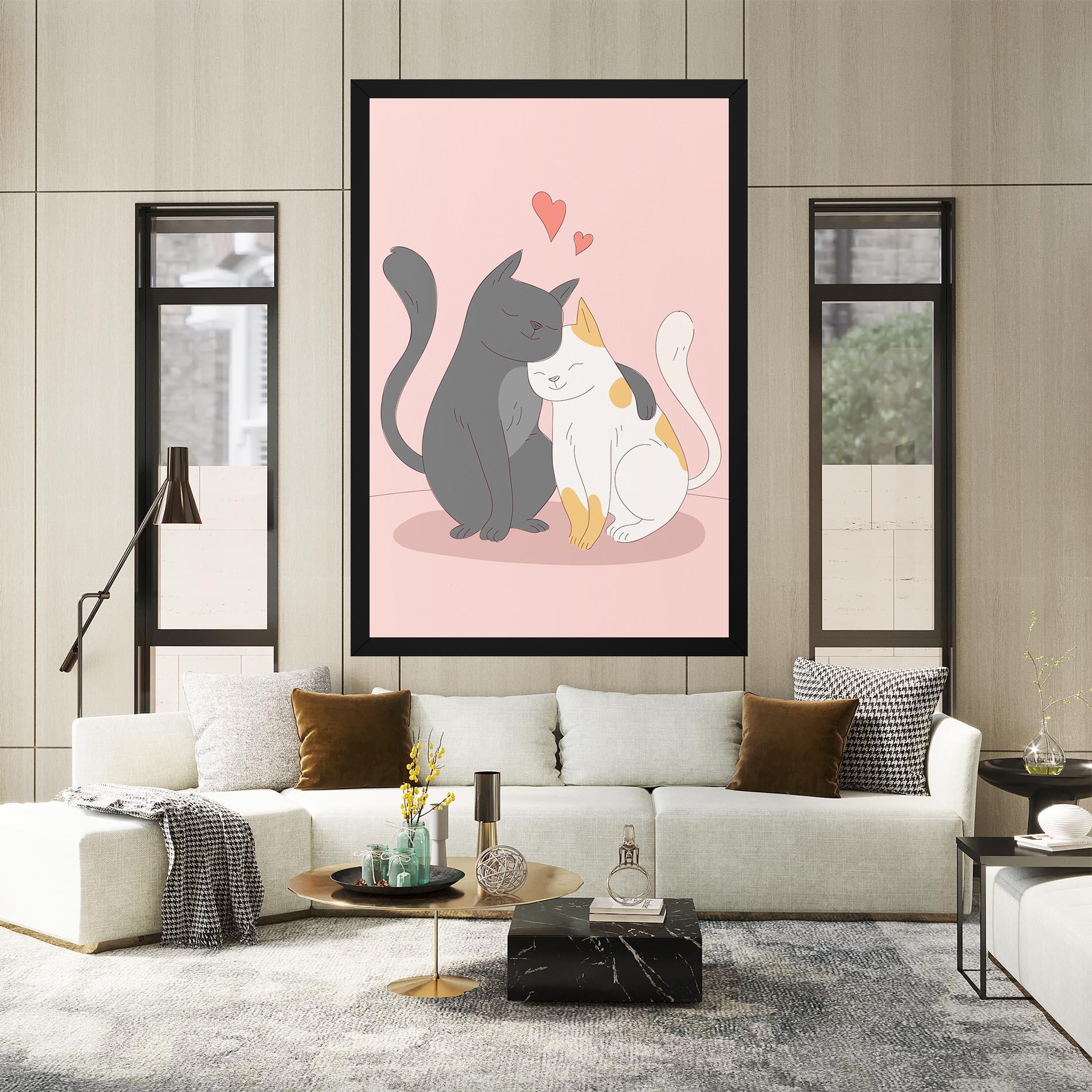 Tablou Canvas Lover Cats mockup 2