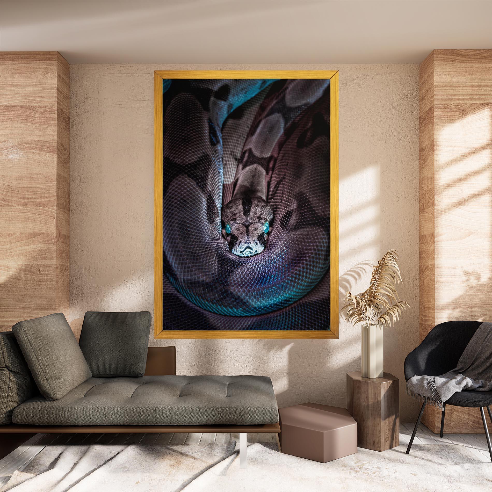 Tablou Canvas Vibrant Snake mockup 8