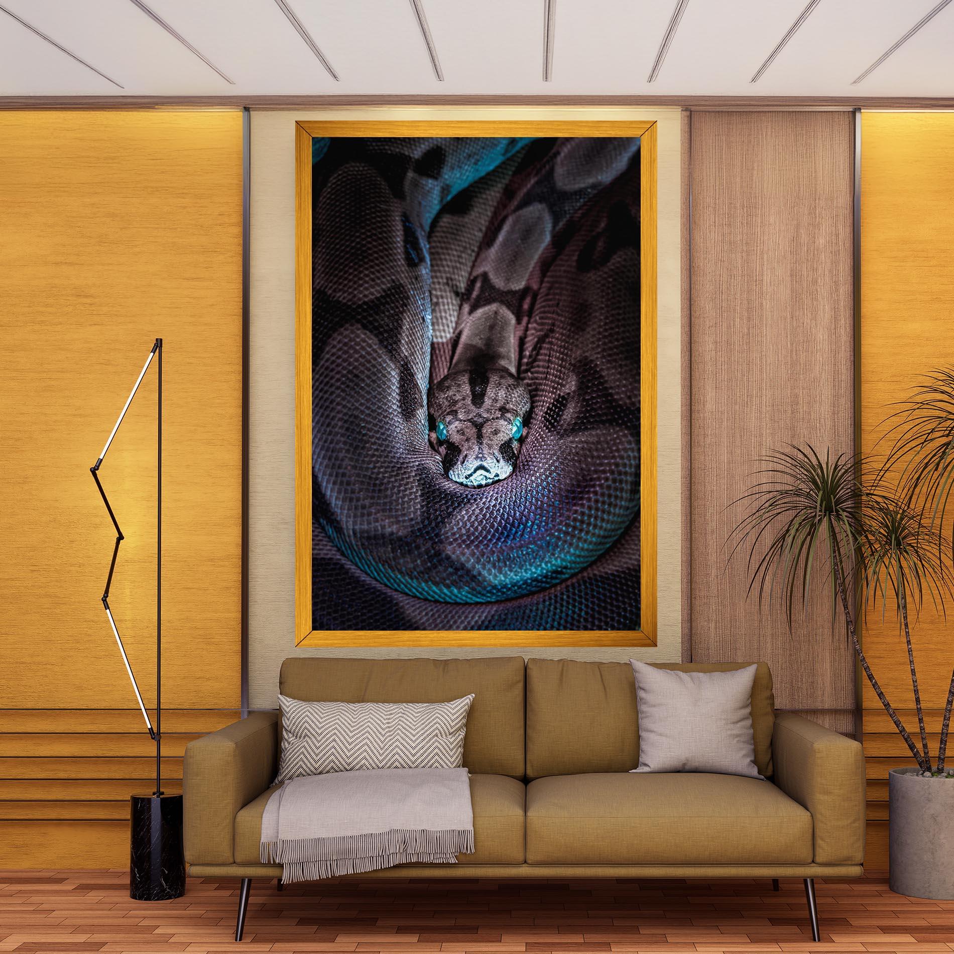 Tablou Canvas Vibrant Snake mockup 9