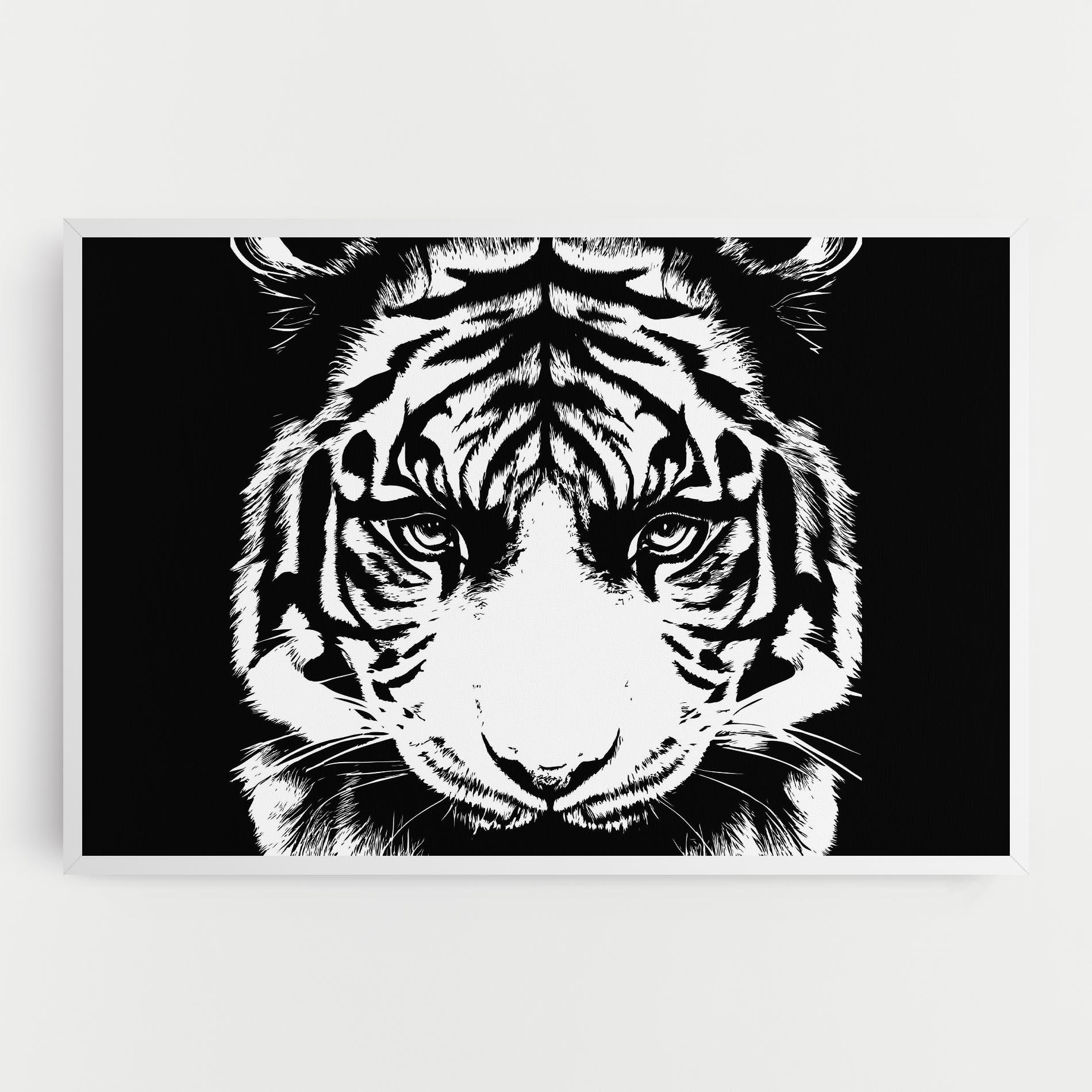 Tablou Canvas Big Eyes Tiger mockup 0
