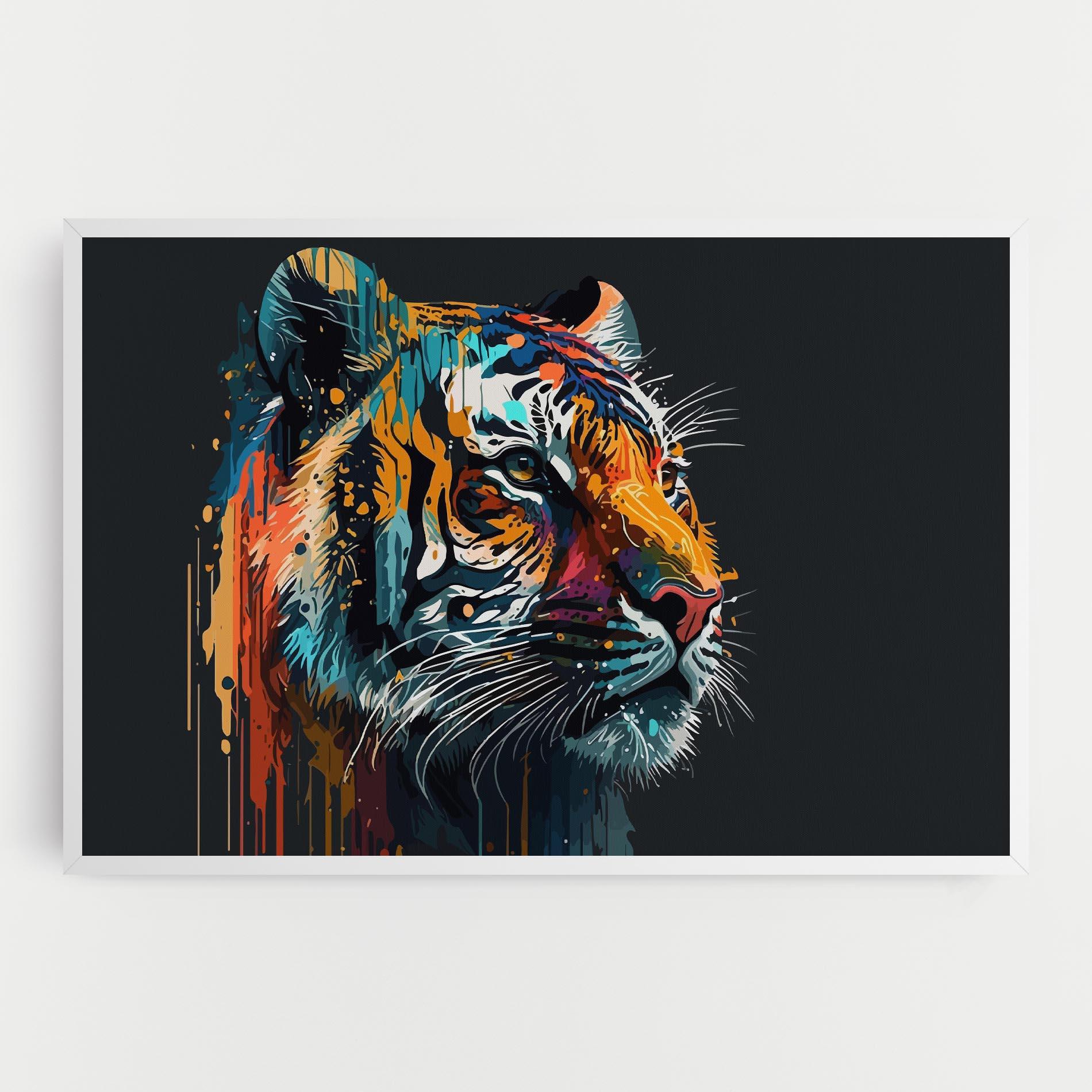Tablou Canvas Color Mix Tiger mockup 0