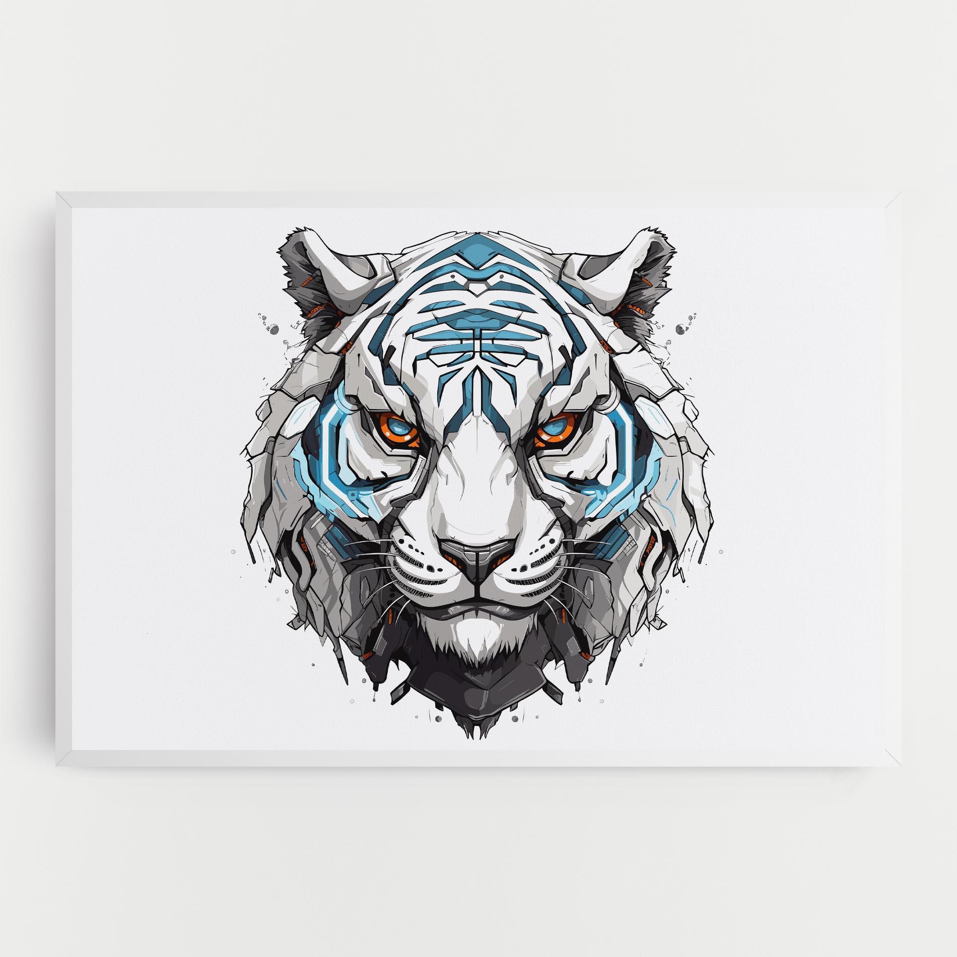 Tablou Canvas Cyborg Tiger mockup 0