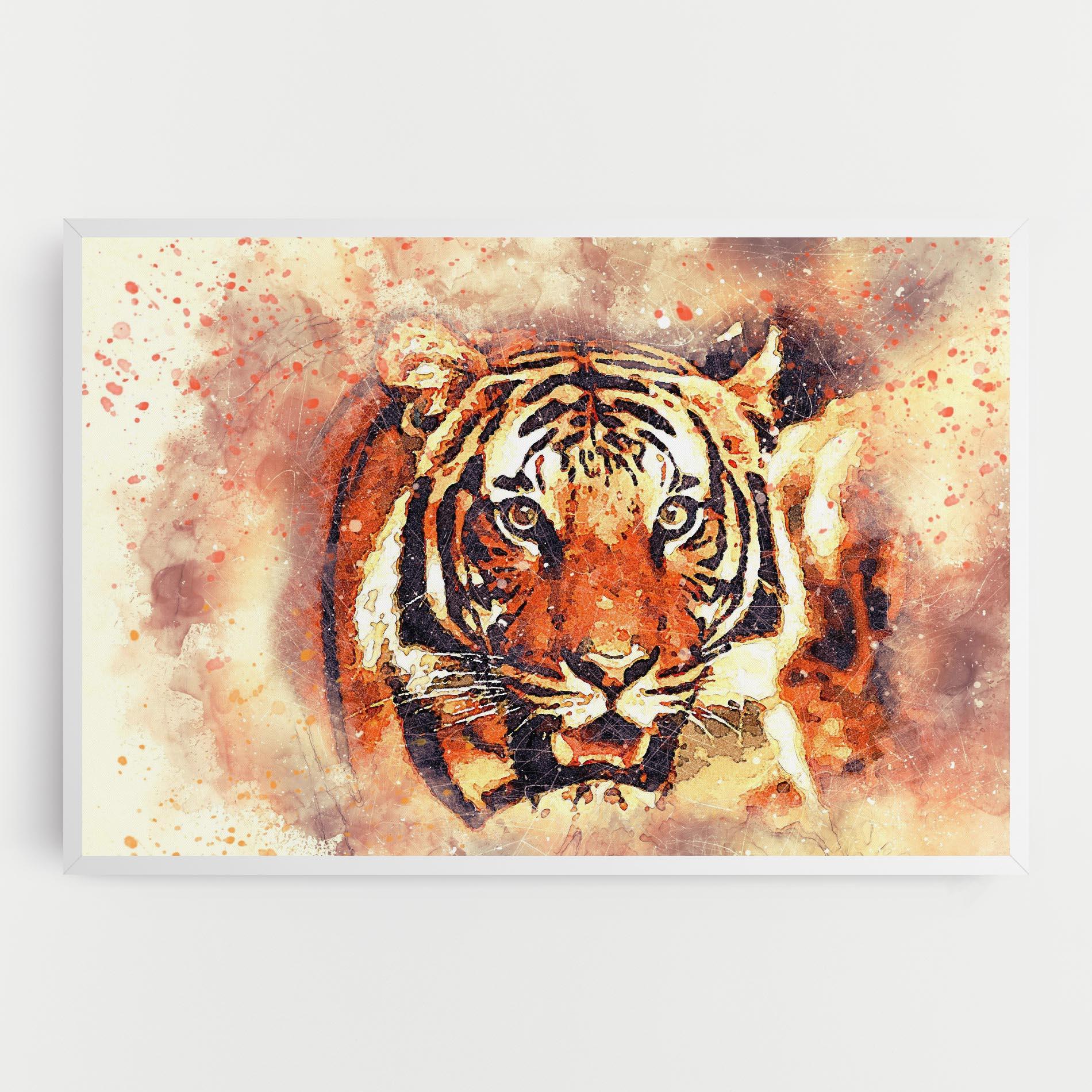 Tablou Canvas Tiger Colors mockup 0