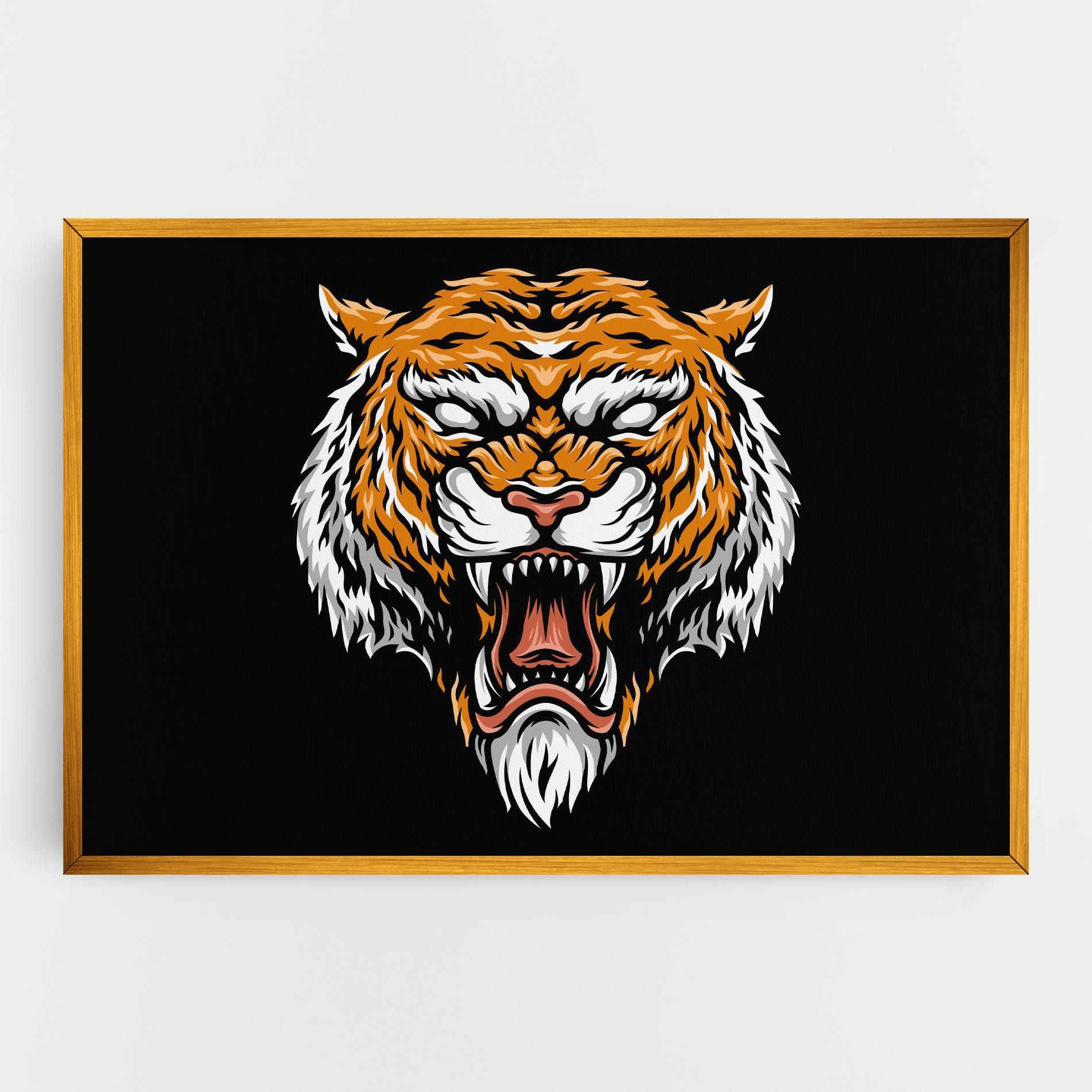 Angry Orange Tiger mockup 0