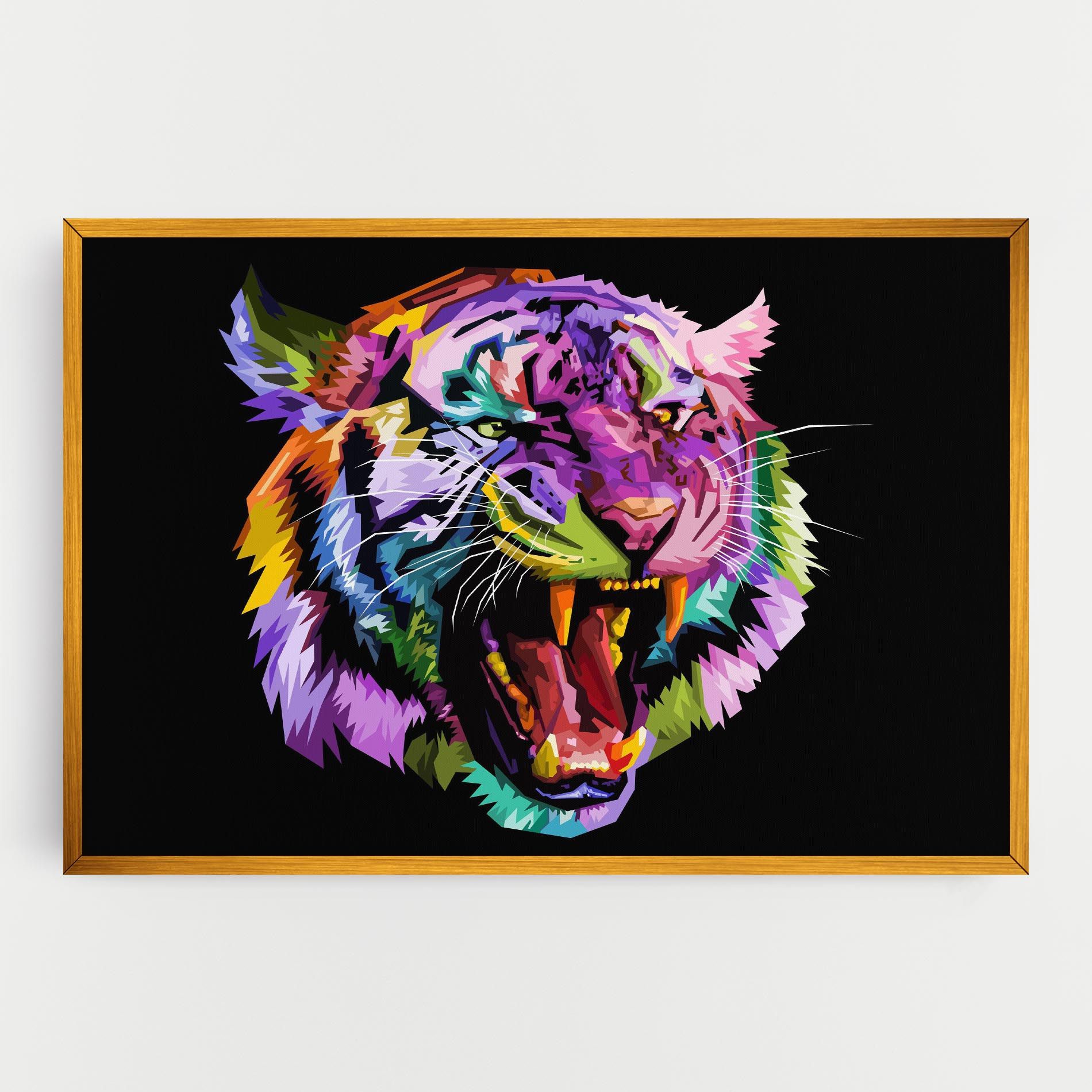 Tiger On Black mockup 0