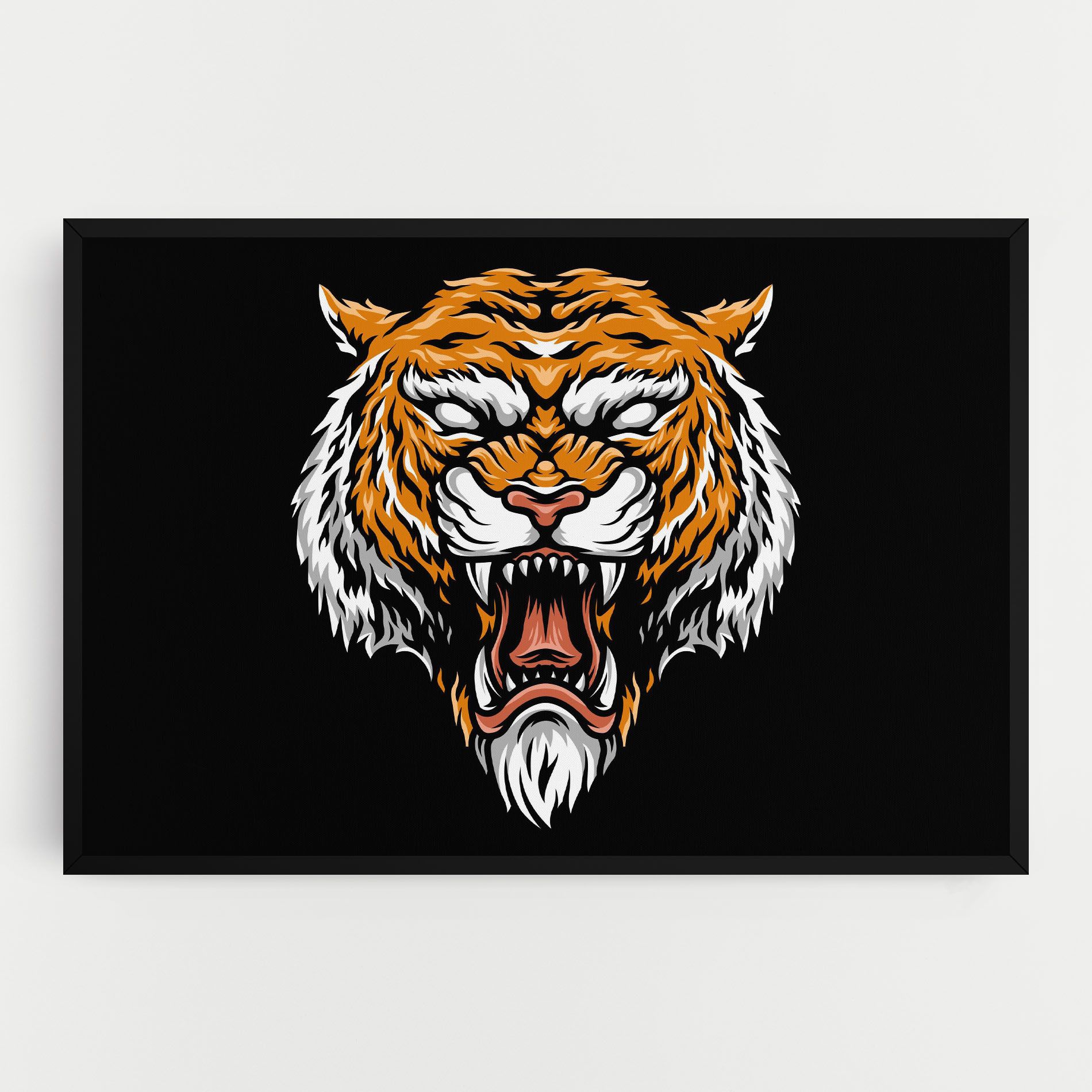 Angry Orange Tiger mockup 0
