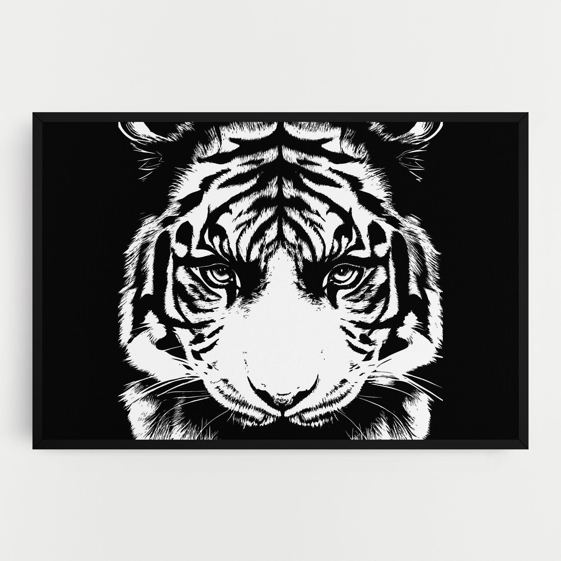 Tablou Canvas Big Eyes Tiger mockup 0