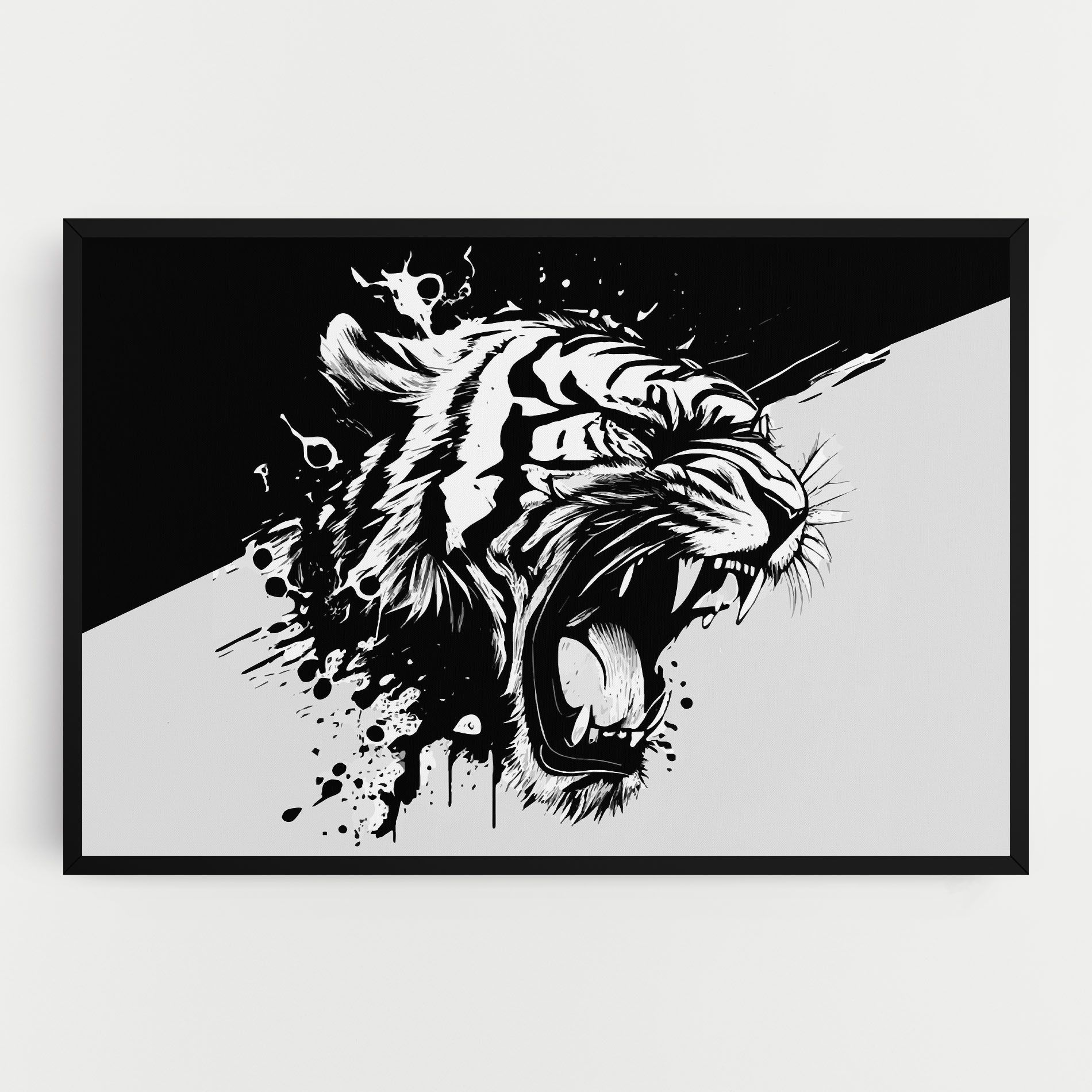 Black Grey Tiger mockup 0