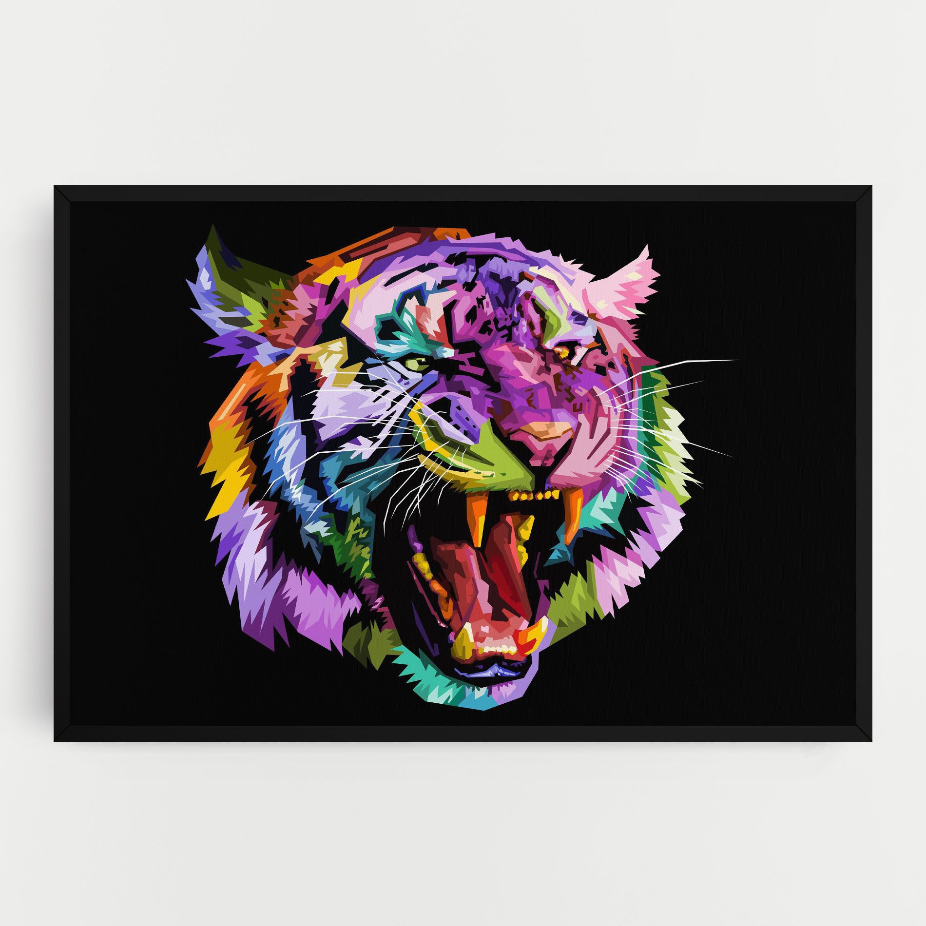 Tiger On Black mockup 0
