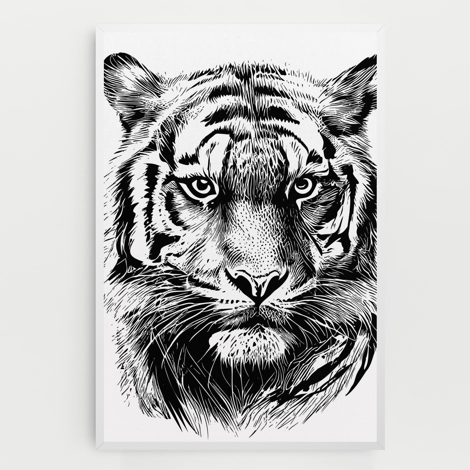 Pretty Tiger Head mockup 0