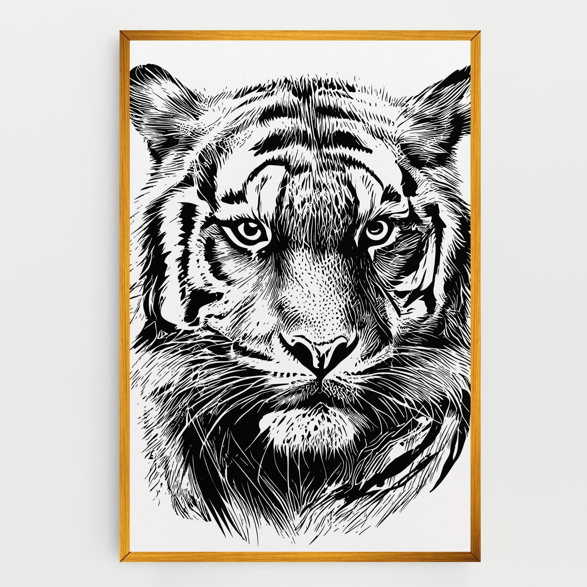 Pretty Tiger Head mockup 0