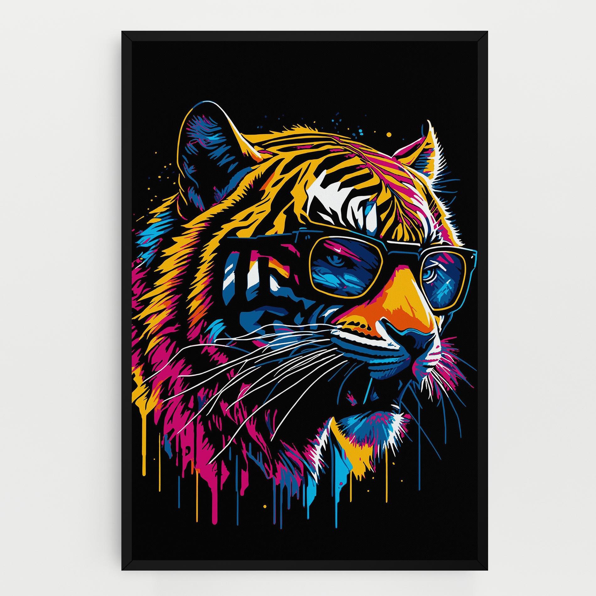 Tablou Canvas Cool Tiger mockup 0