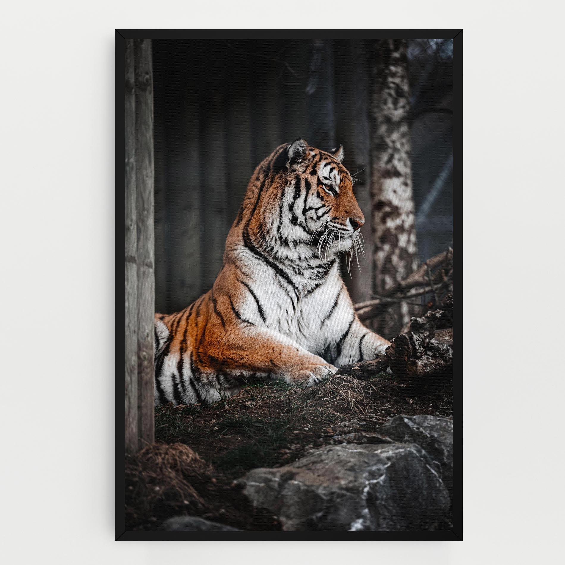 Tablou Canvas Forest Tiger mockup 0