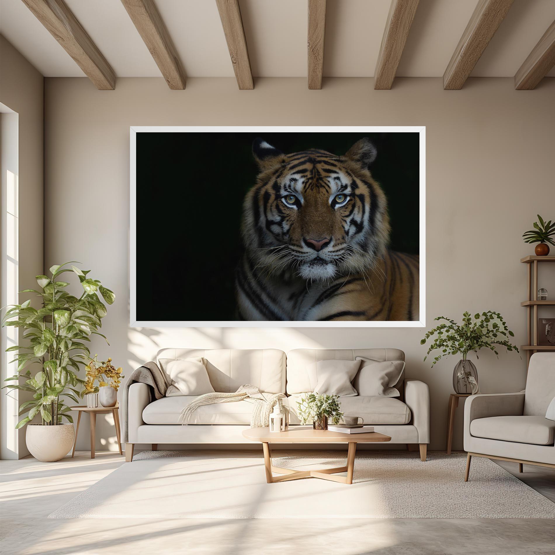 Tablou Canvas Close Up Tiger mockup 6