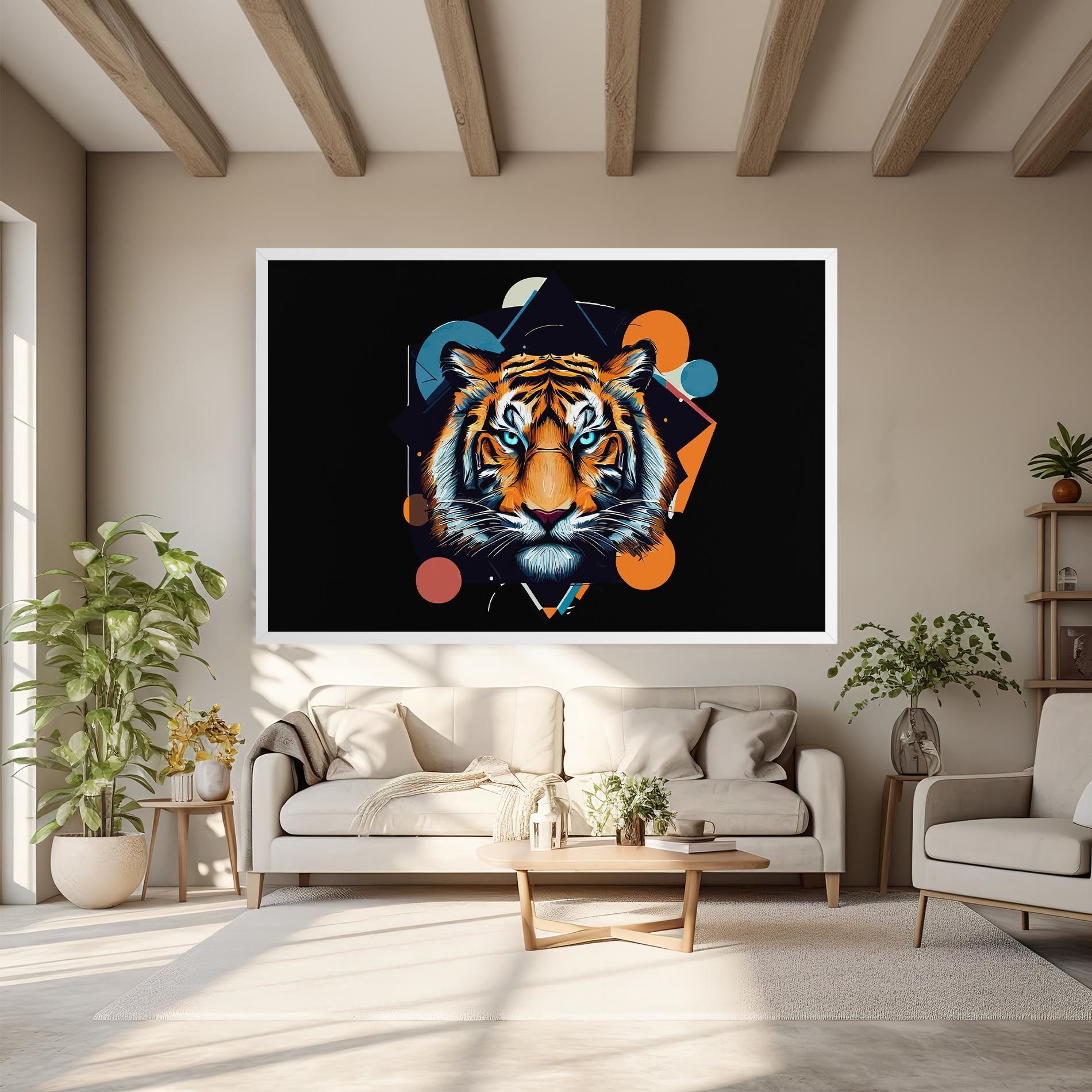 Geometric Tiger mockup 6