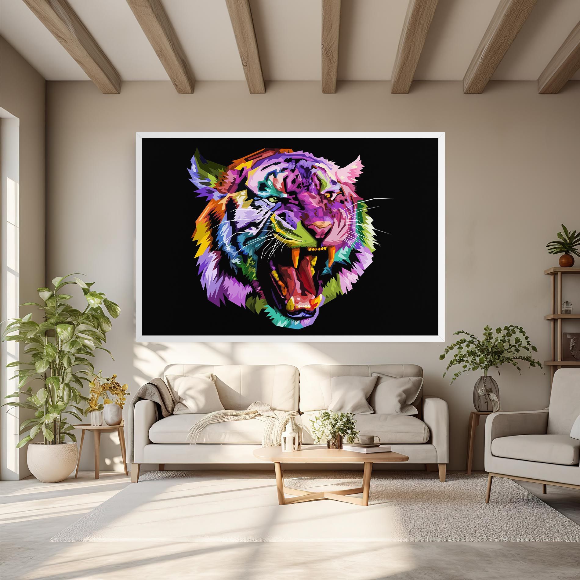 Tiger On Black mockup 6