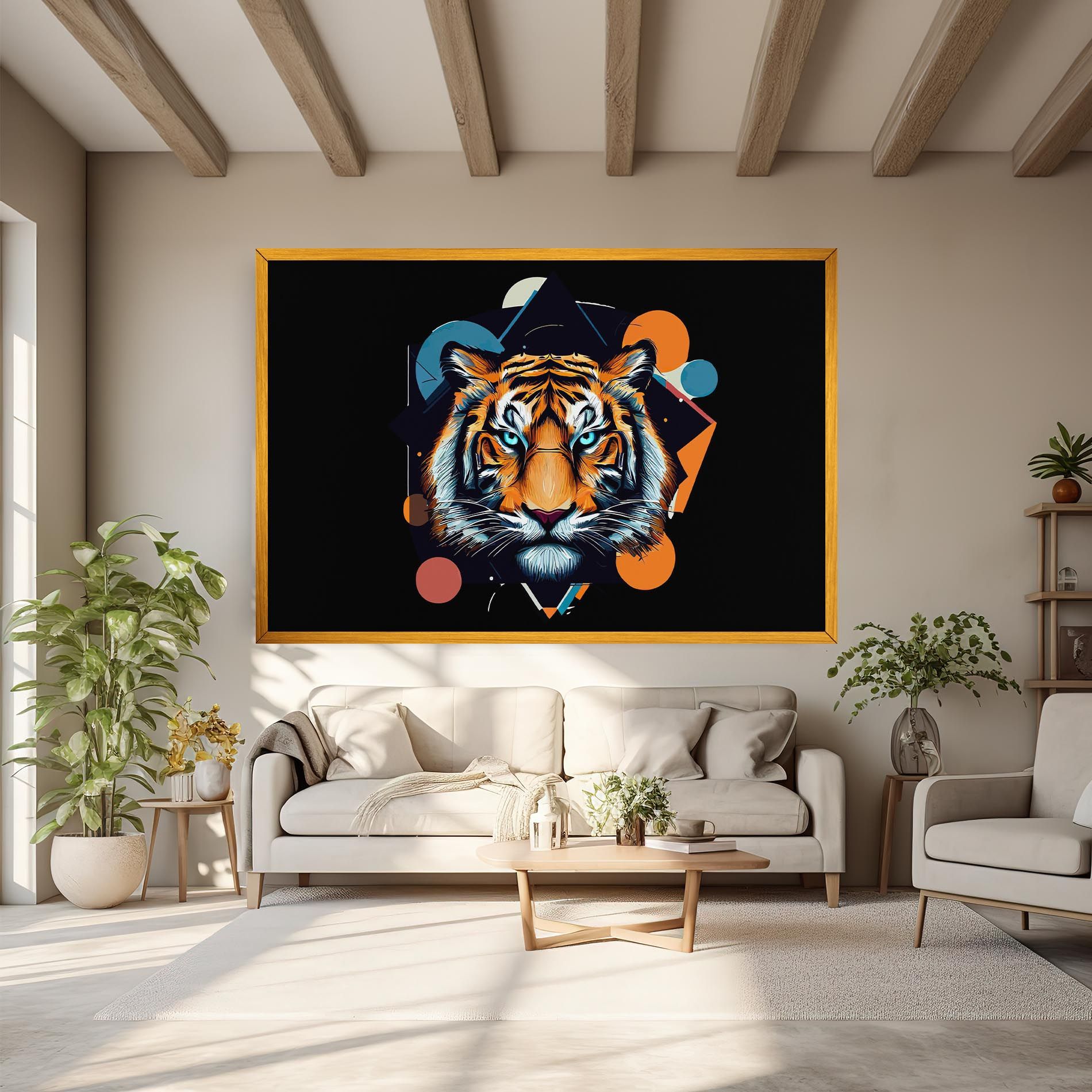 Geometric Tiger mockup 6