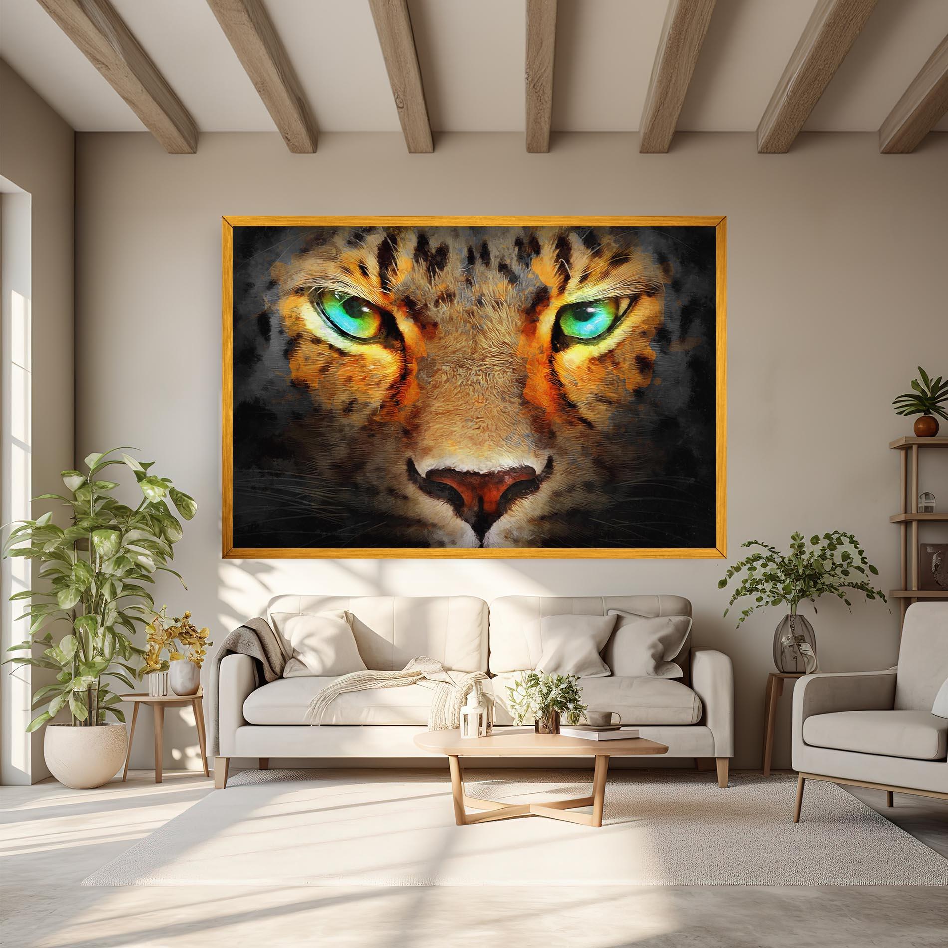 Tablou Canvas Tiger Eyes mockup 6