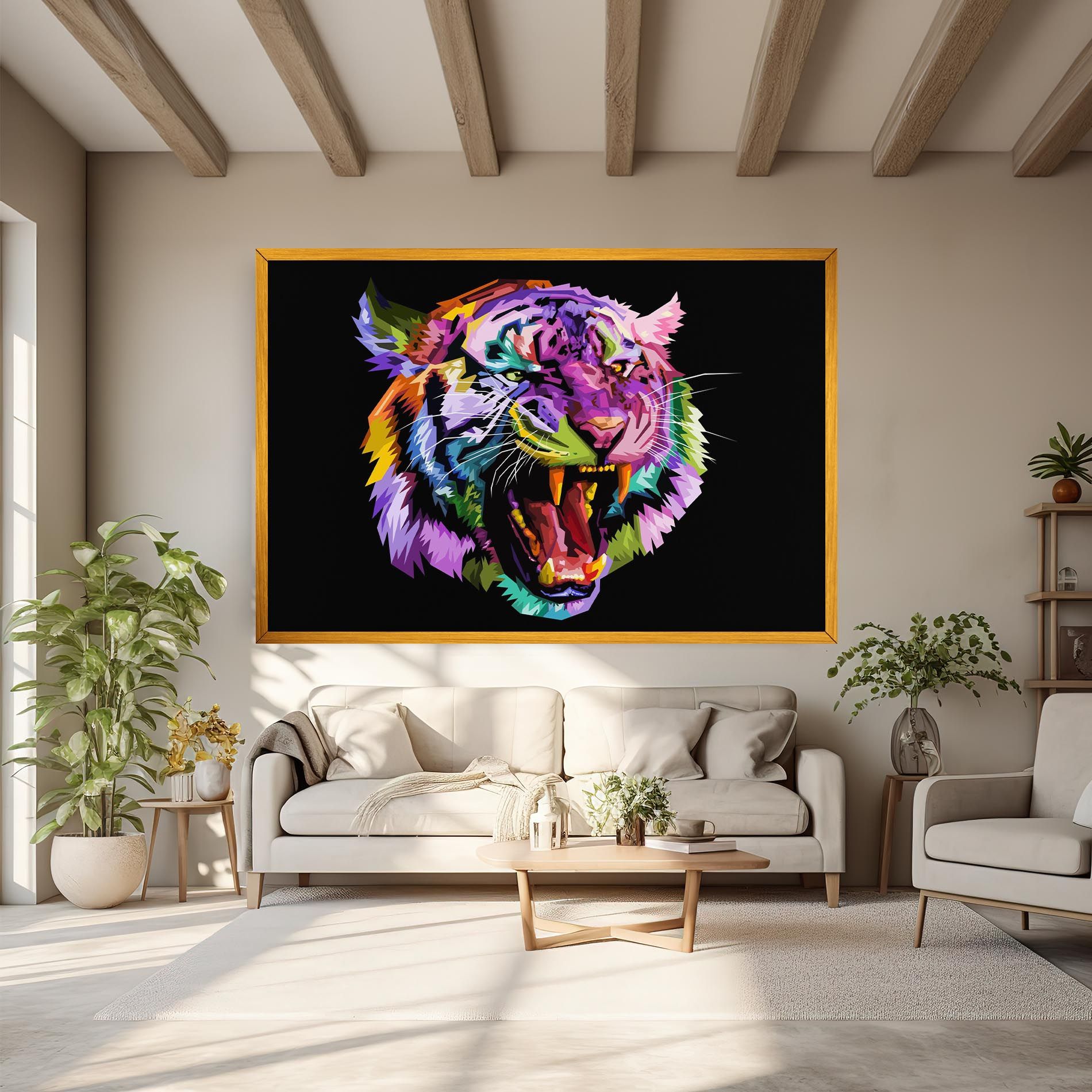 Tiger On Black mockup 6