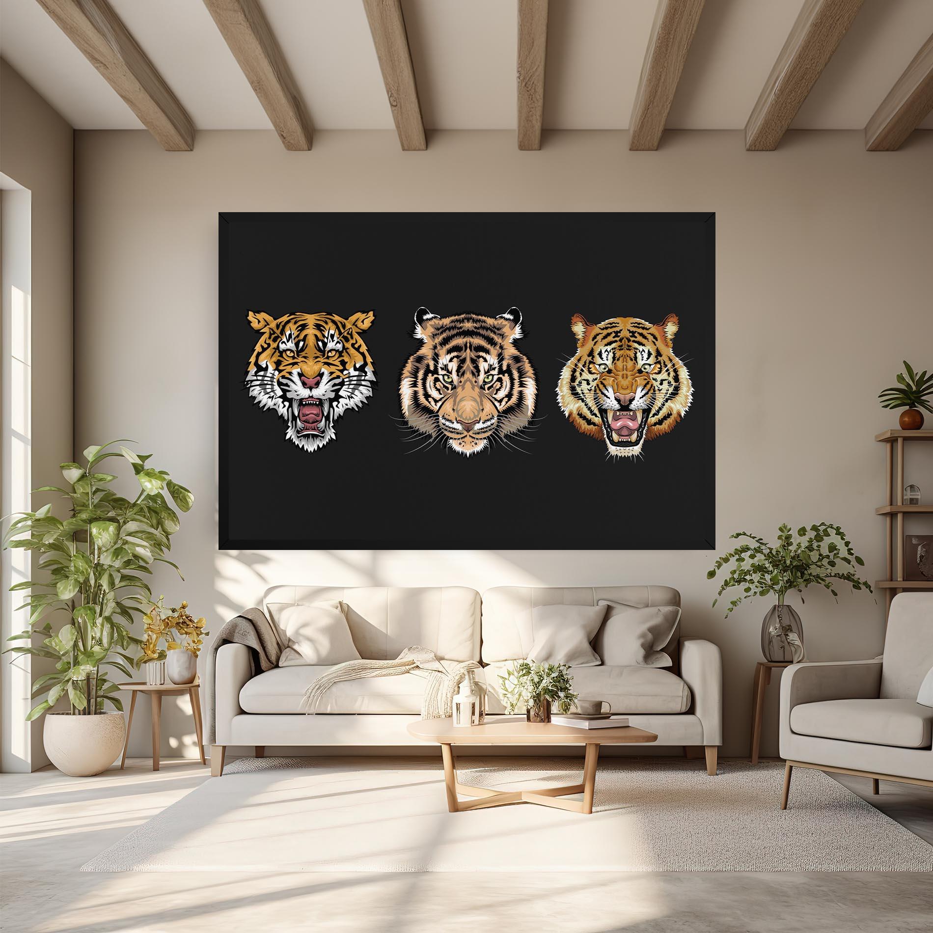 Tablou Canvas 3 Tigers mockup 6
