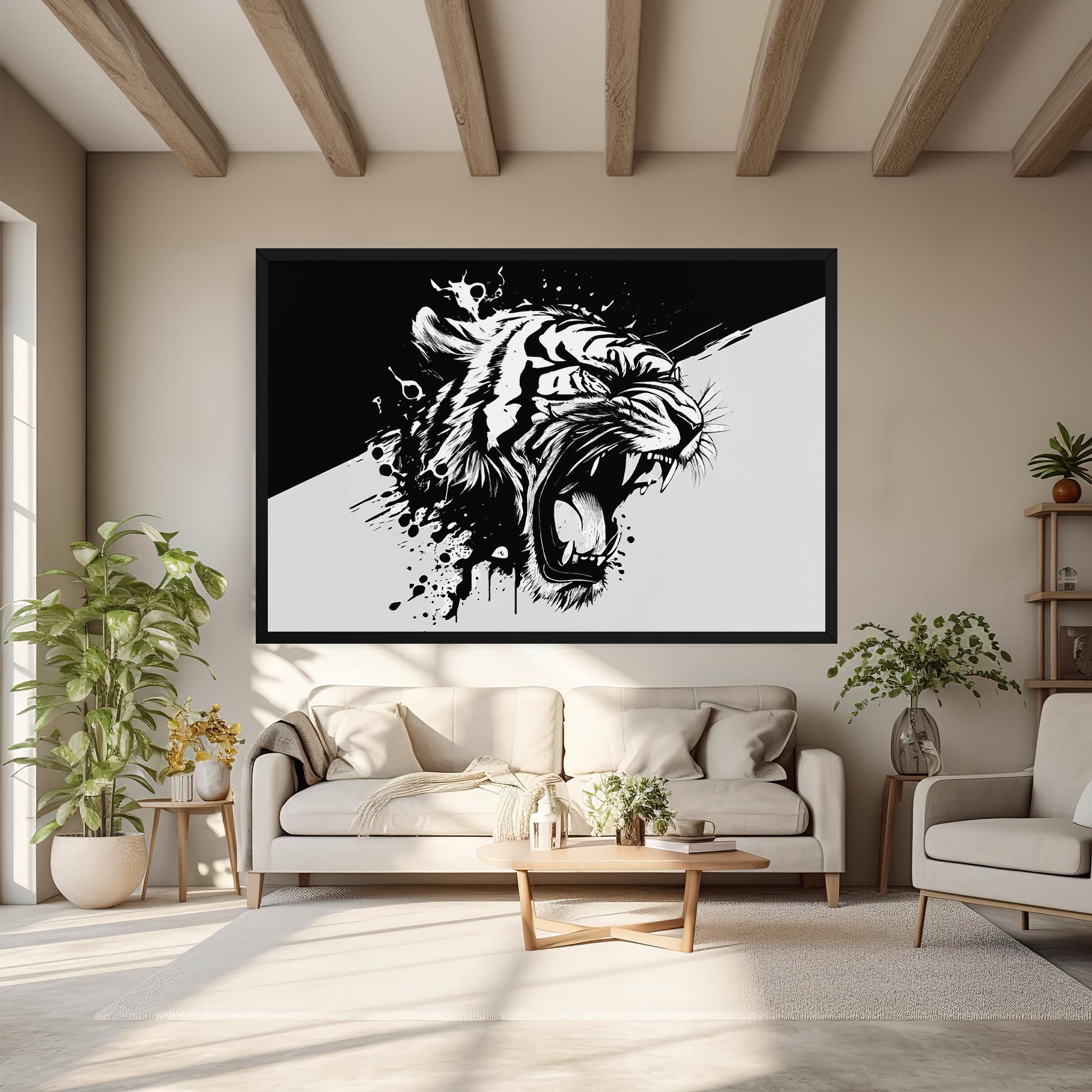 Black Grey Tiger mockup 6