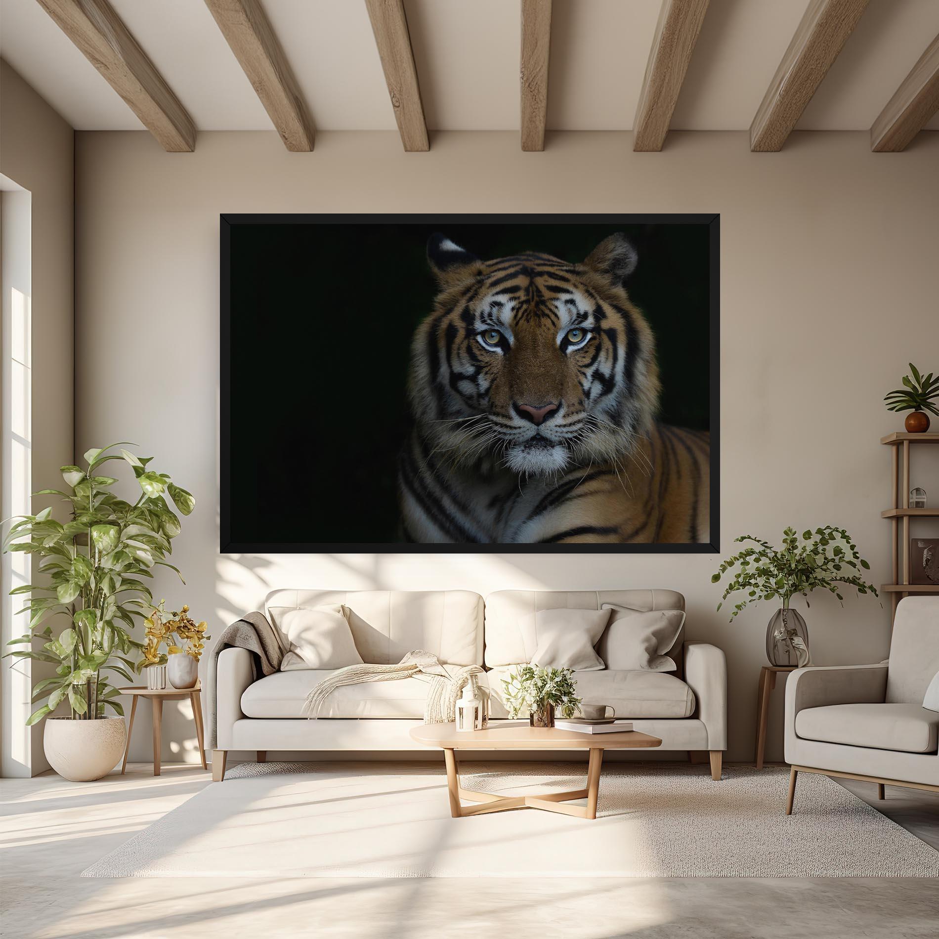 Tablou Canvas Close Up Tiger mockup 6