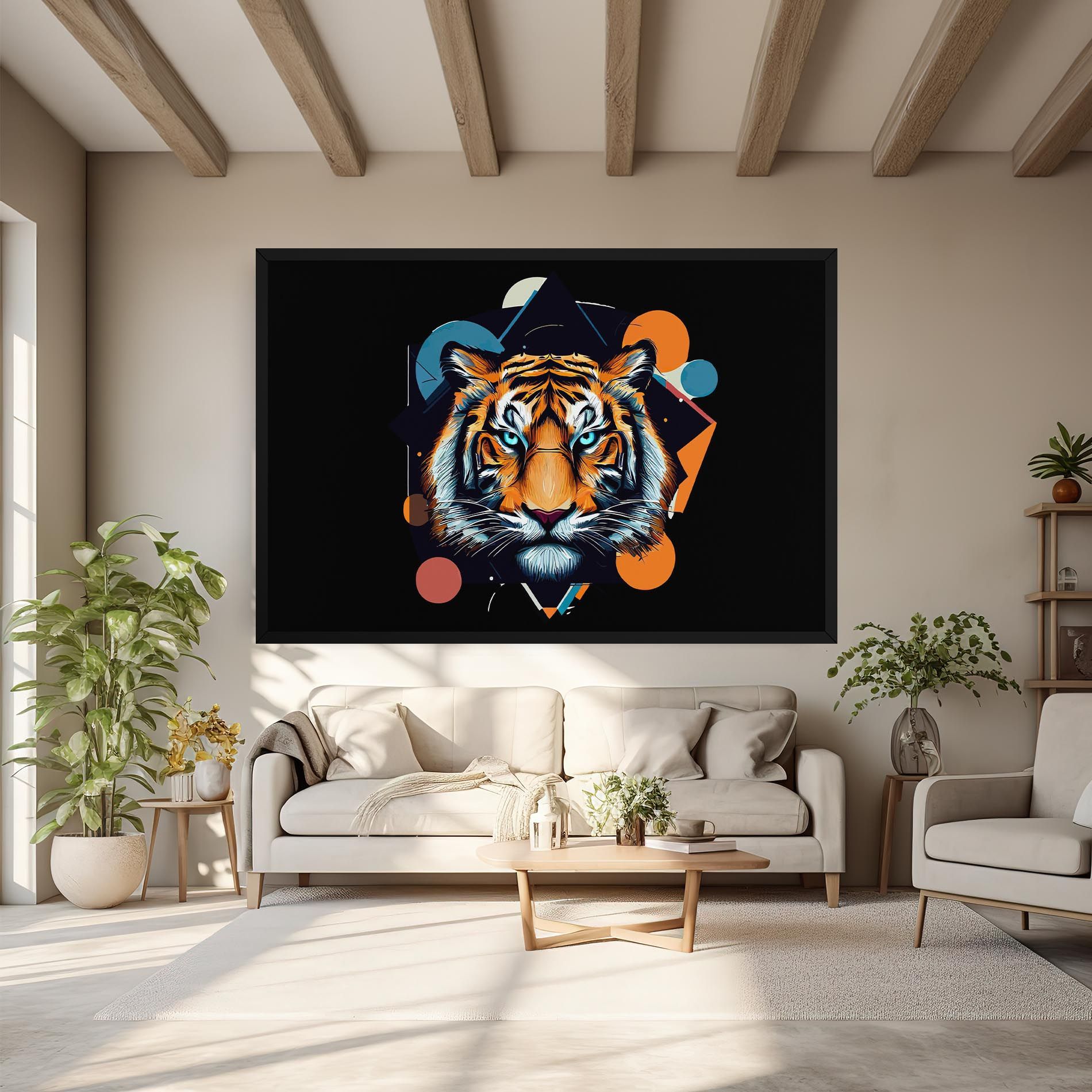 Geometric Tiger mockup 6