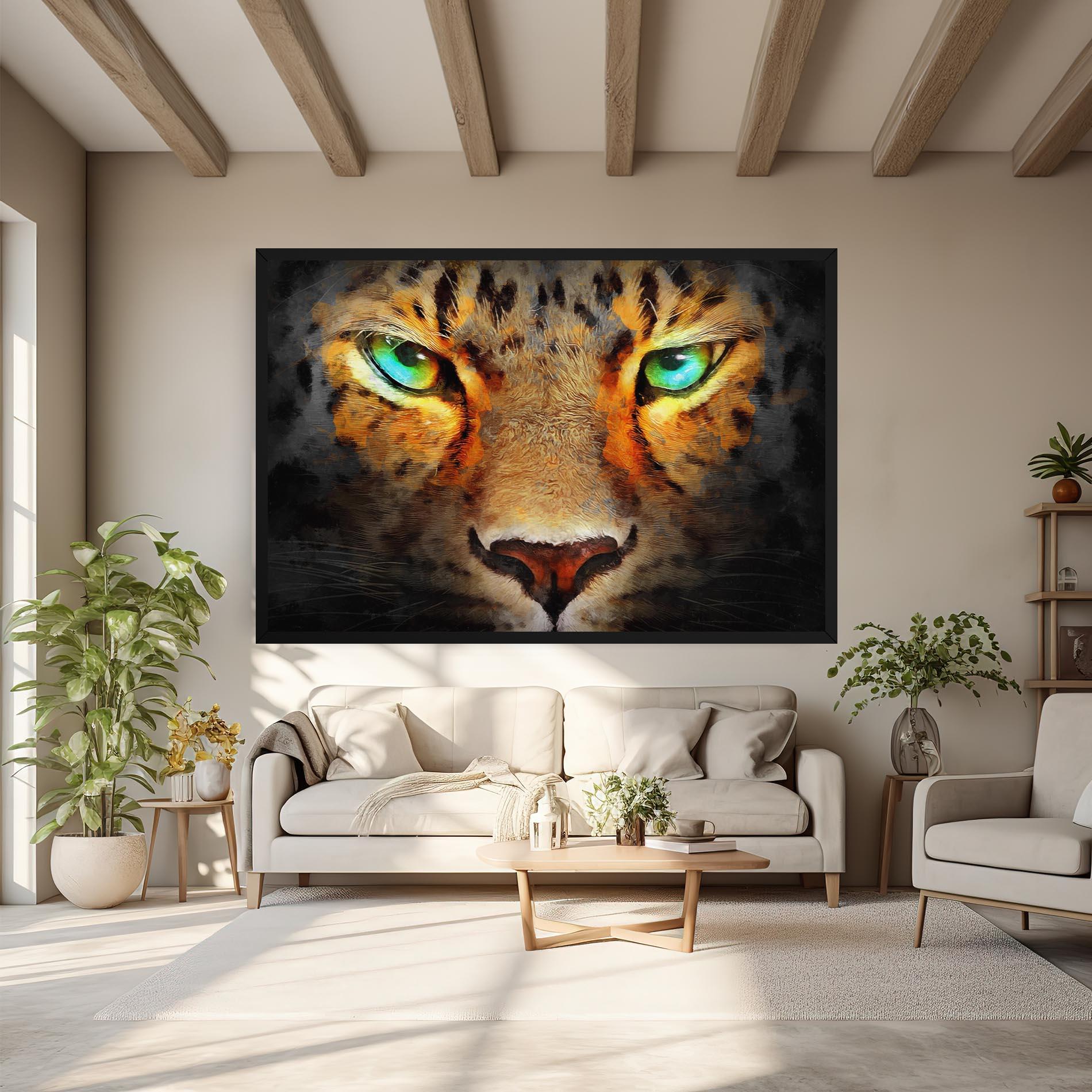 Tablou Canvas Tiger Eyes mockup 6