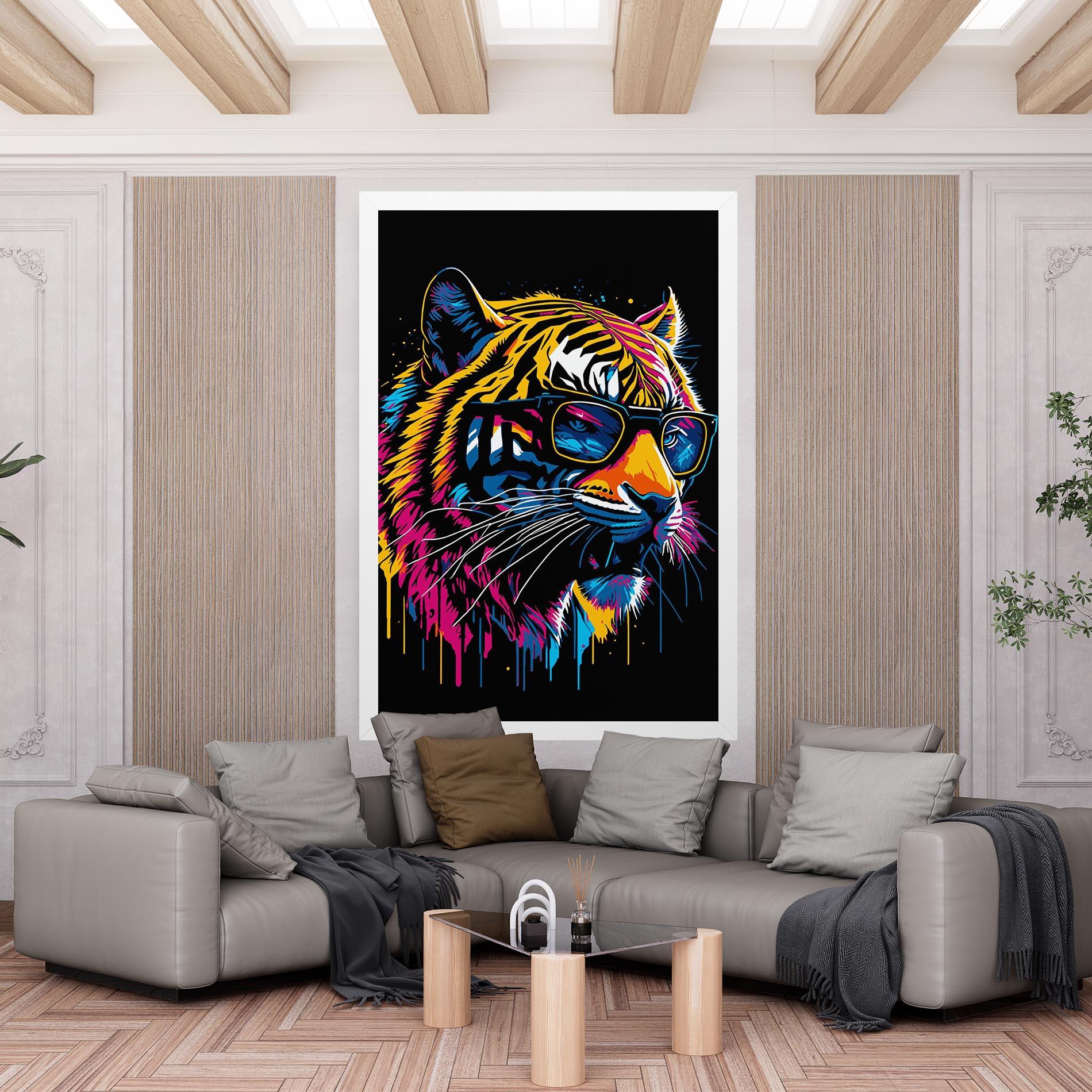 Tablou Canvas Cool Tiger mockup 6