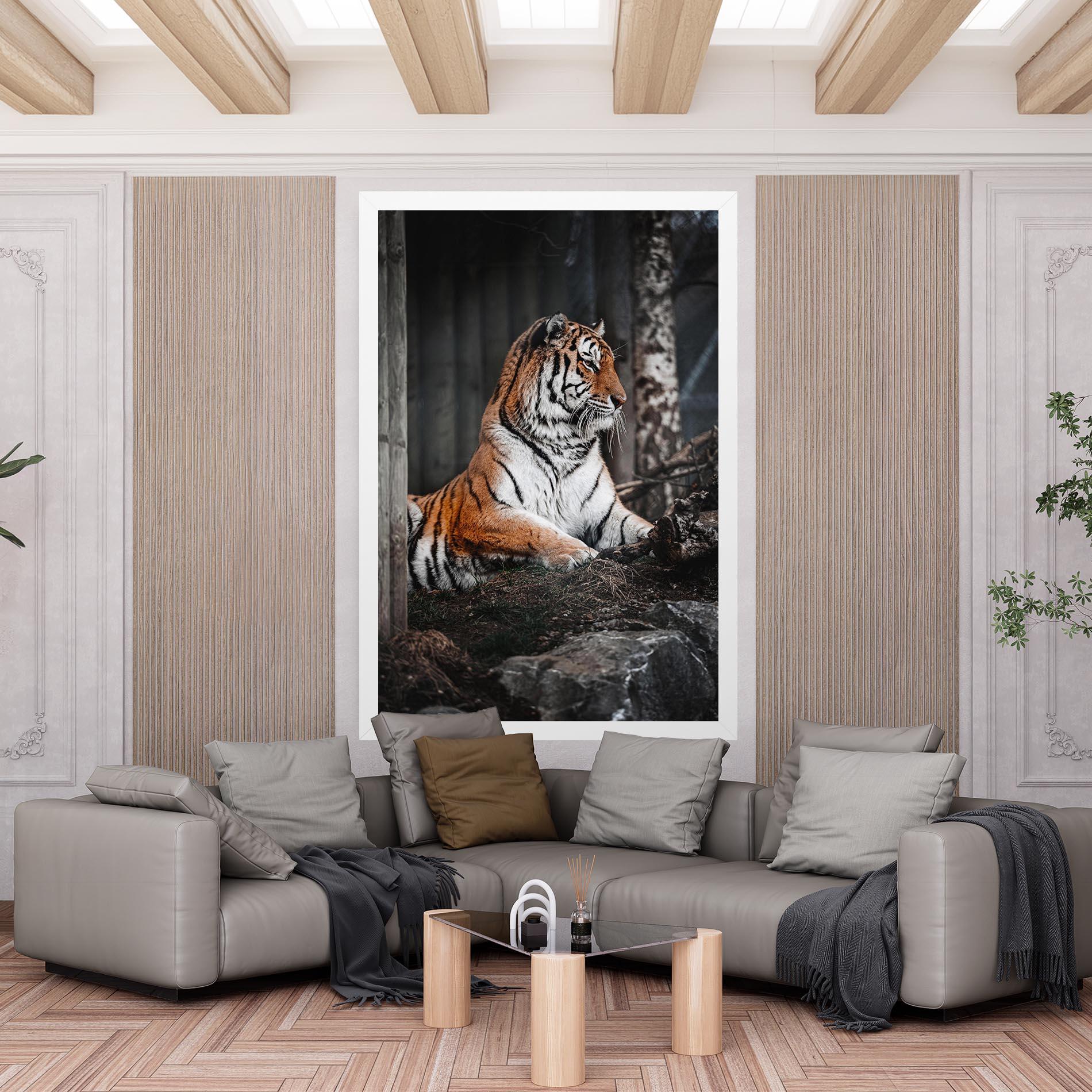 Tablou Canvas Forest Tiger mockup 6