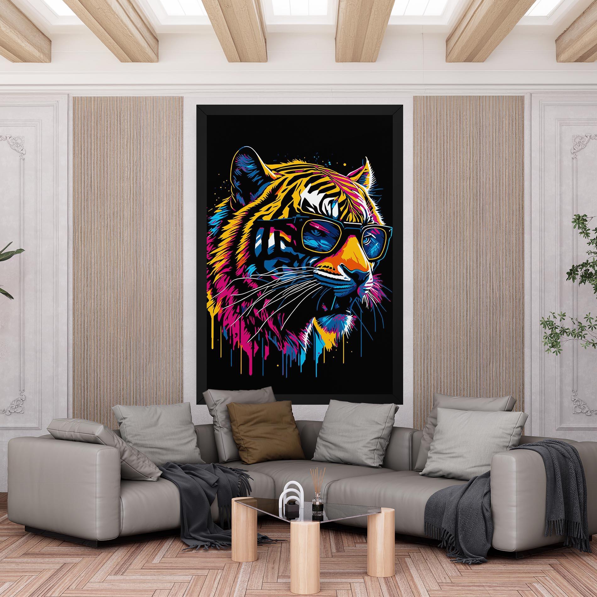 Tablou Canvas Cool Tiger mockup 6