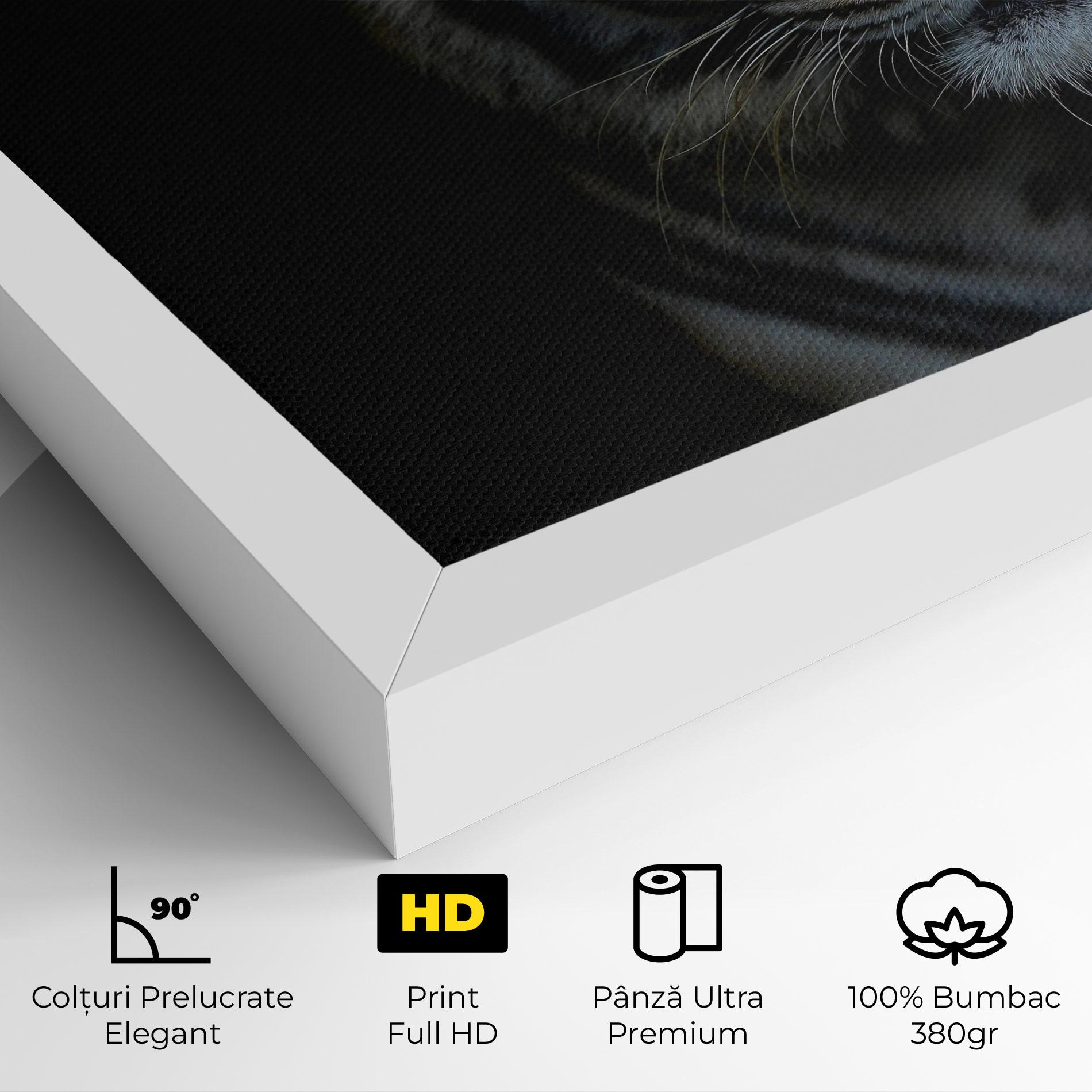 Tablou Canvas Close Up Tiger mockup 4