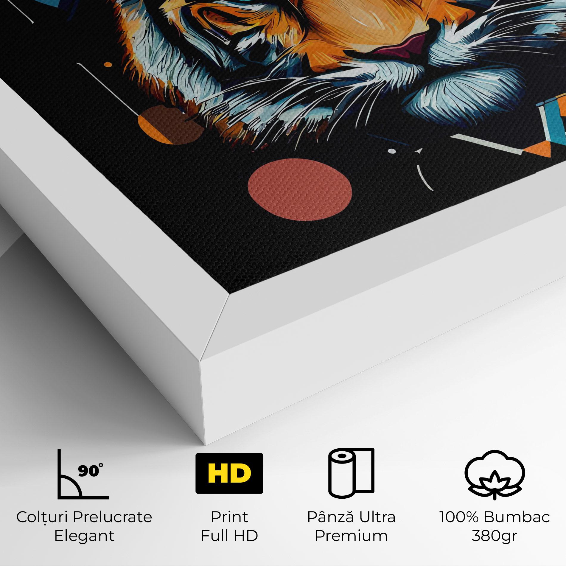 Tablou Canvas Geometric Tiger mockup 4