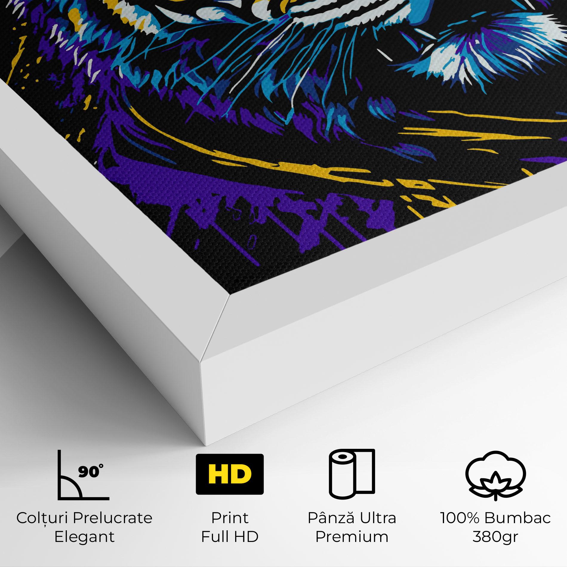 Tablou Canvas Glasses Tiger mockup 4