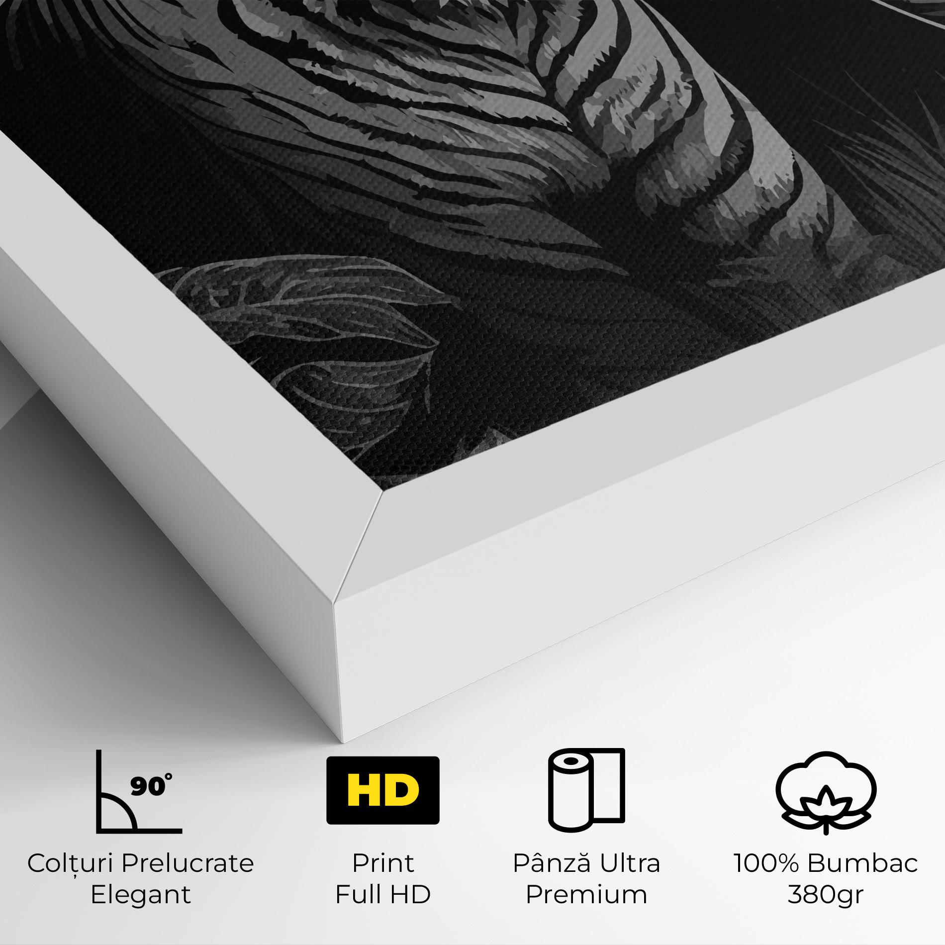 Tablou Canvas Grey Tiger mockup 4