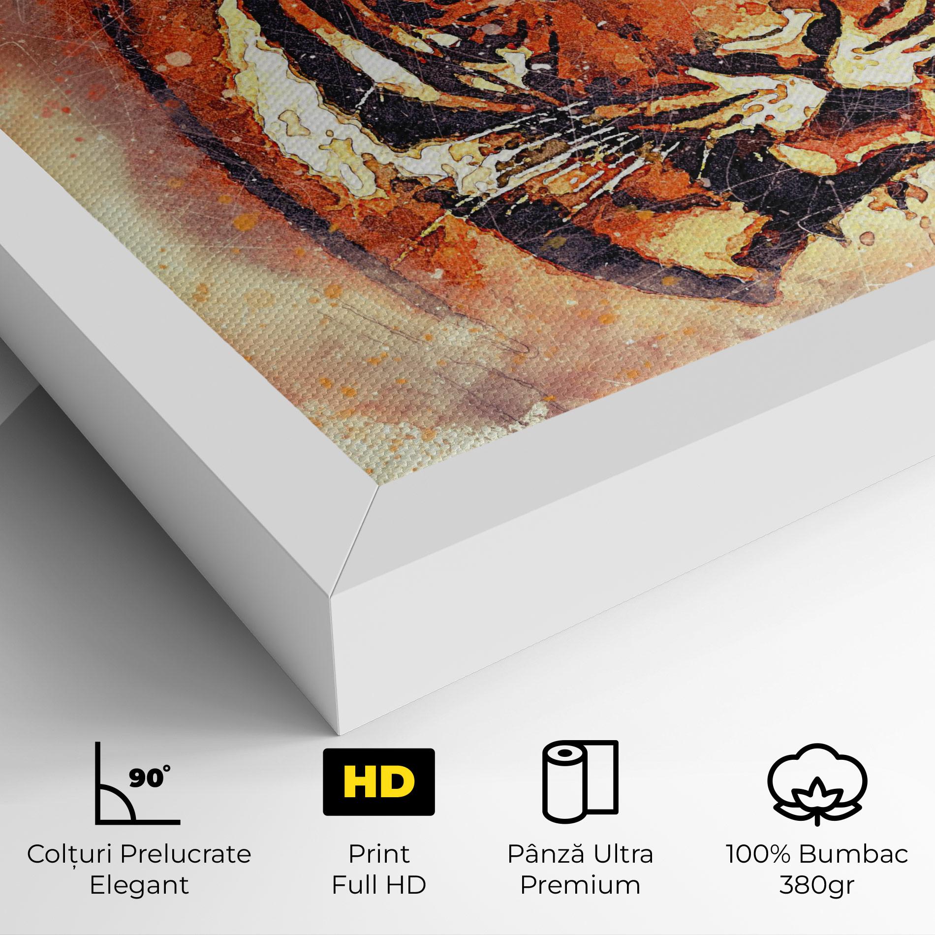 Tablou Canvas Tiger Colors mockup 4
